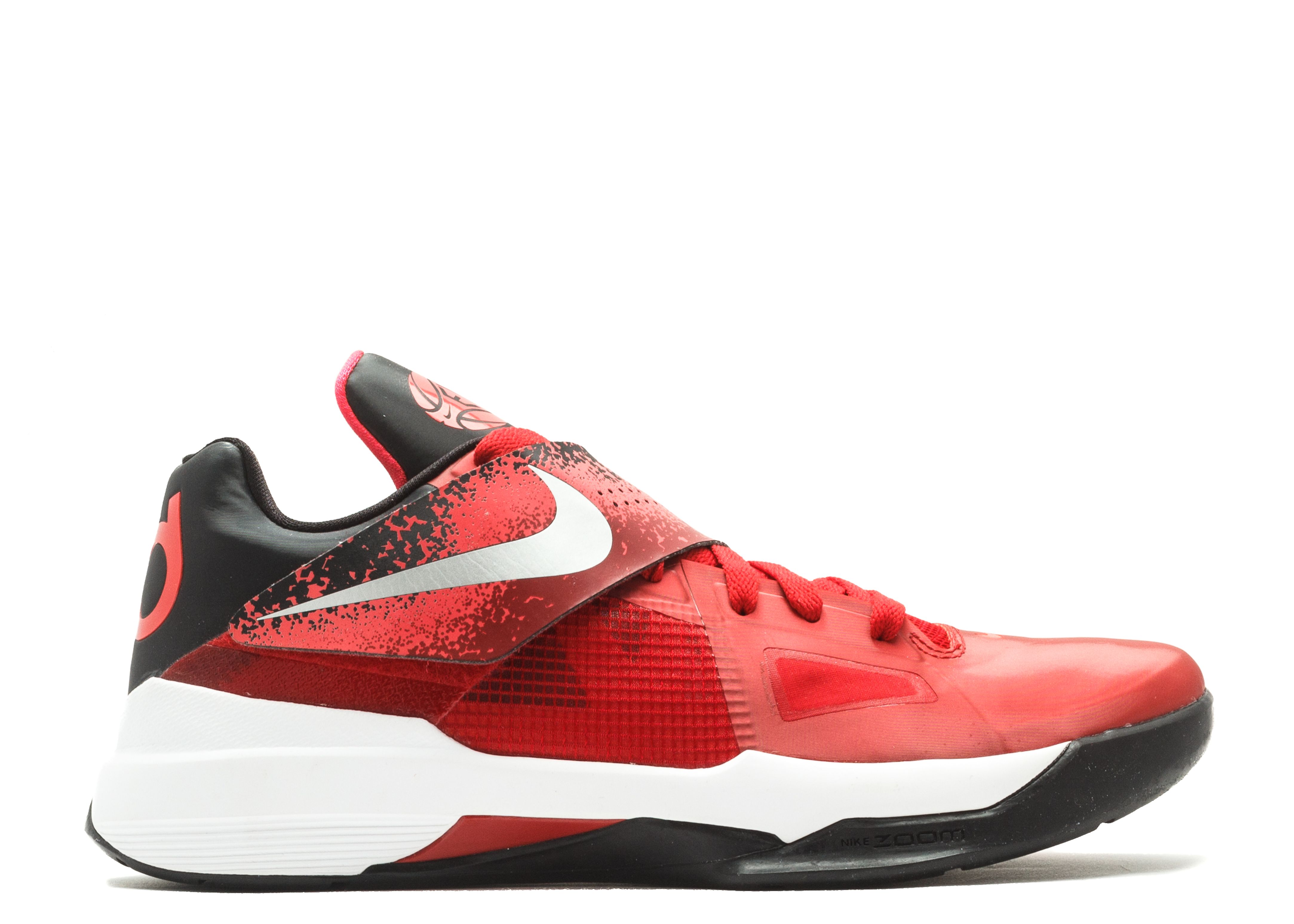Zoom KD 4 'EYBL' - Nike - 473679 600 - sport red/metallic silver 