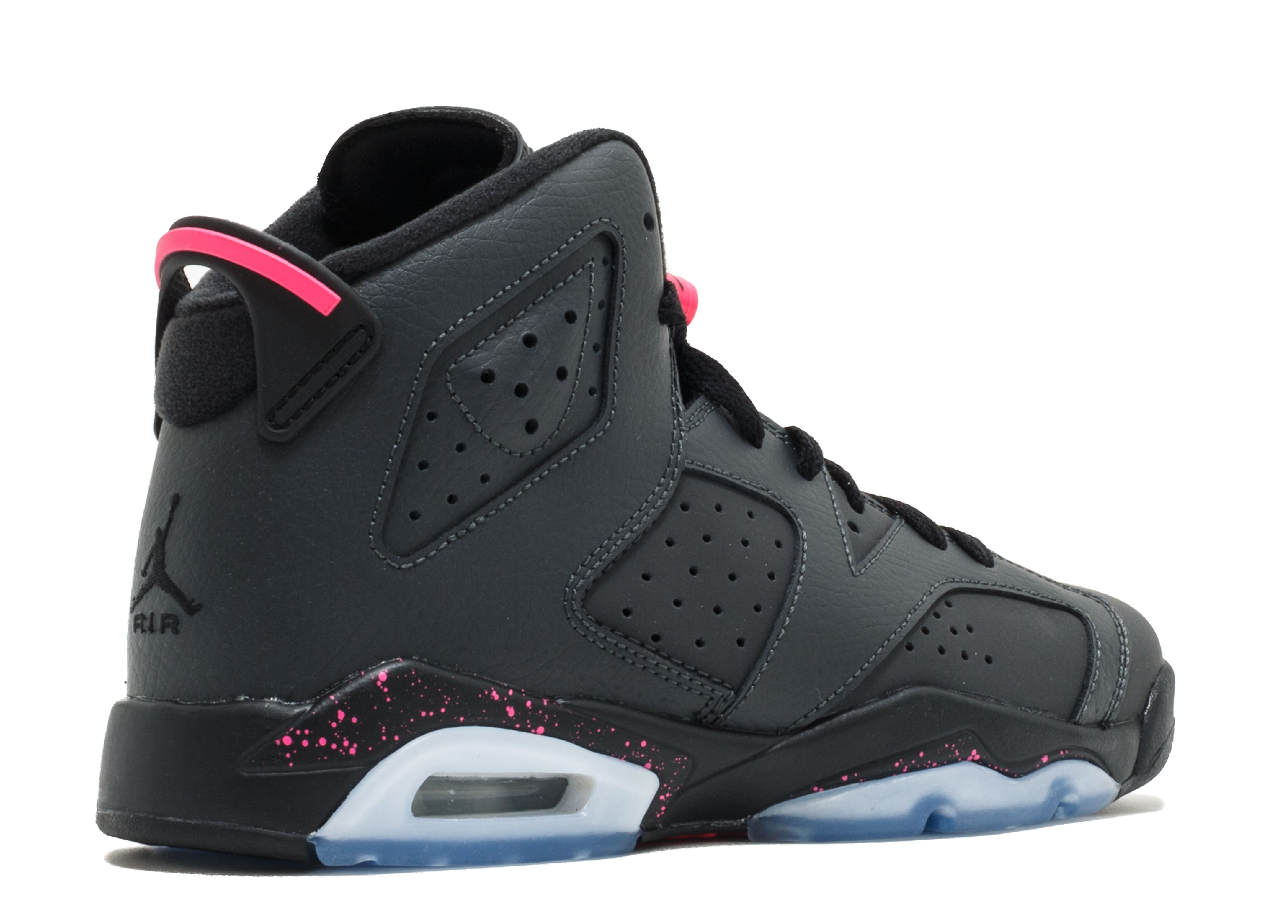 black and pink jordan 6s