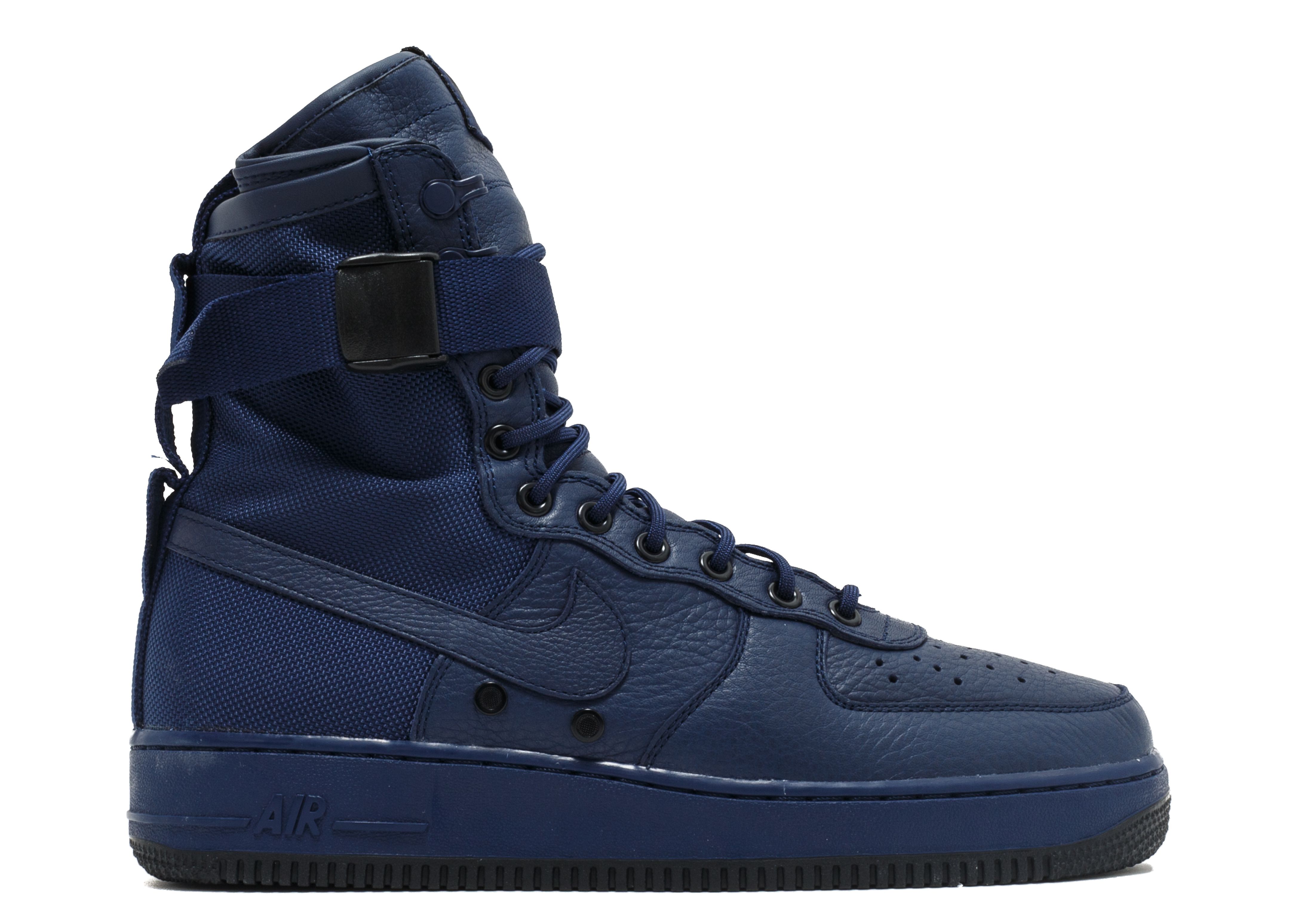 air force 1 high top blue and black