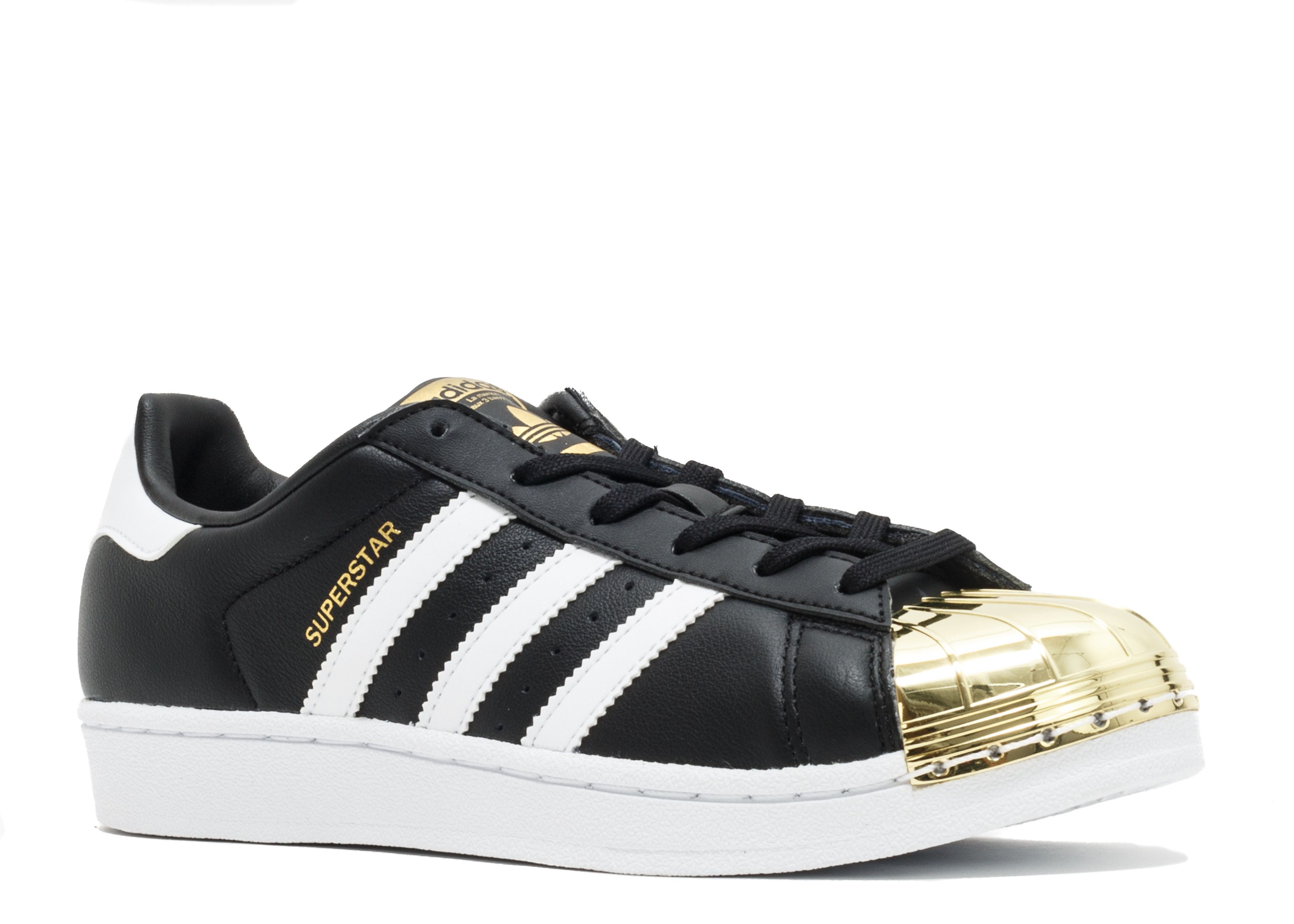 Wmns Superstar Metal Toe Gold Toe Adidas BB5115 core black footwear white gold metallic Flight Club