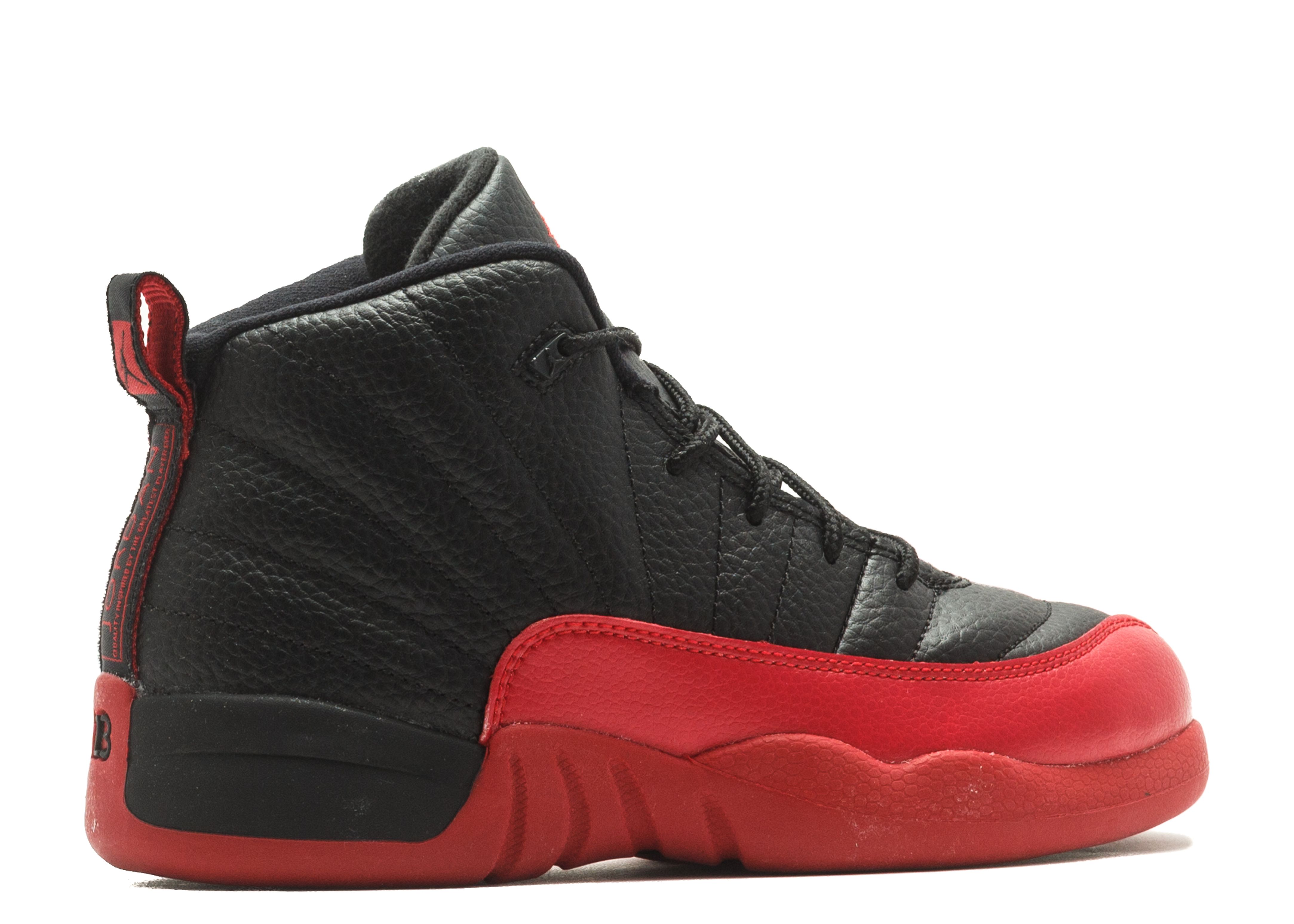 Jordan 12 black varsity red best sale