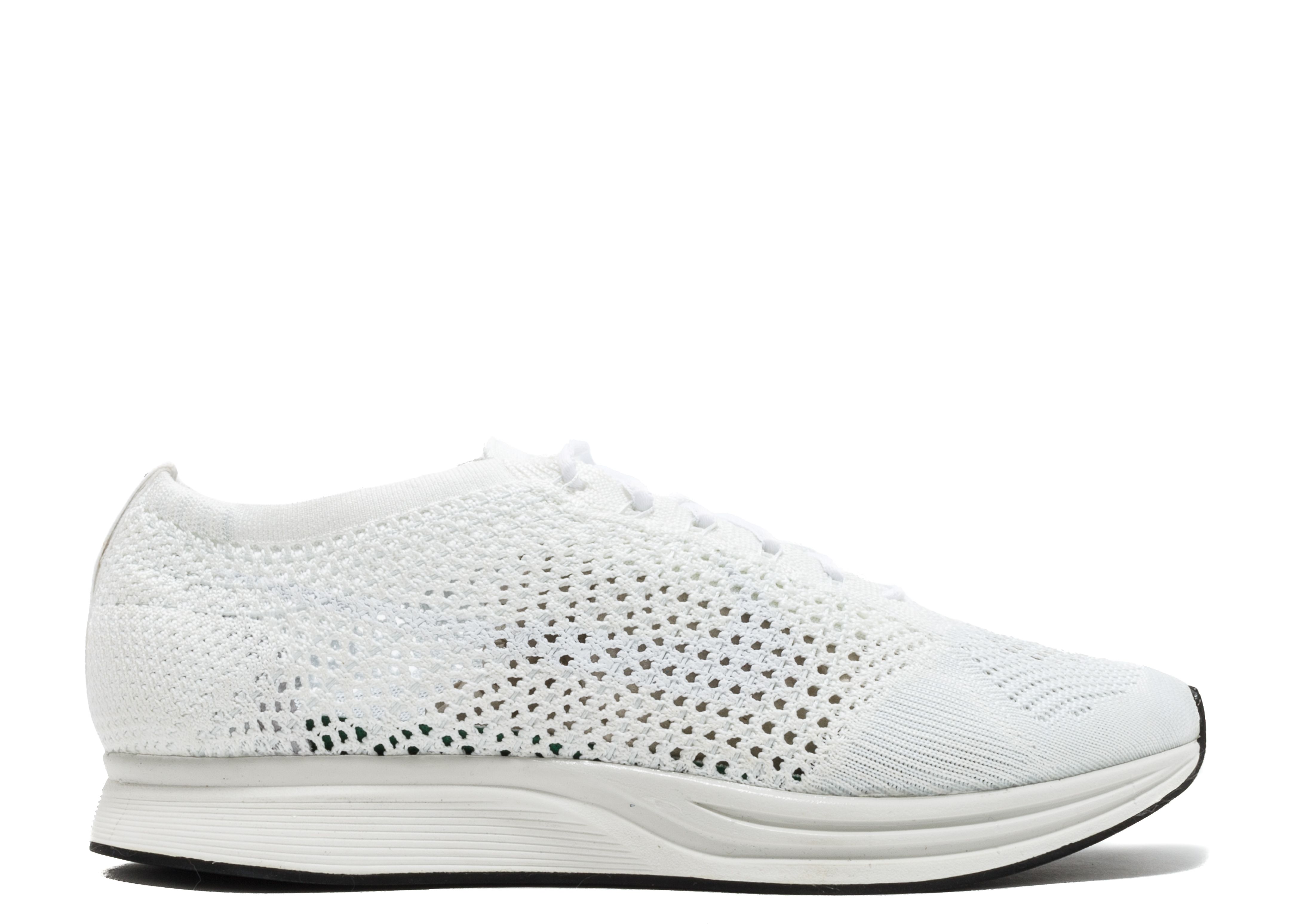 nike flyknit racer all white