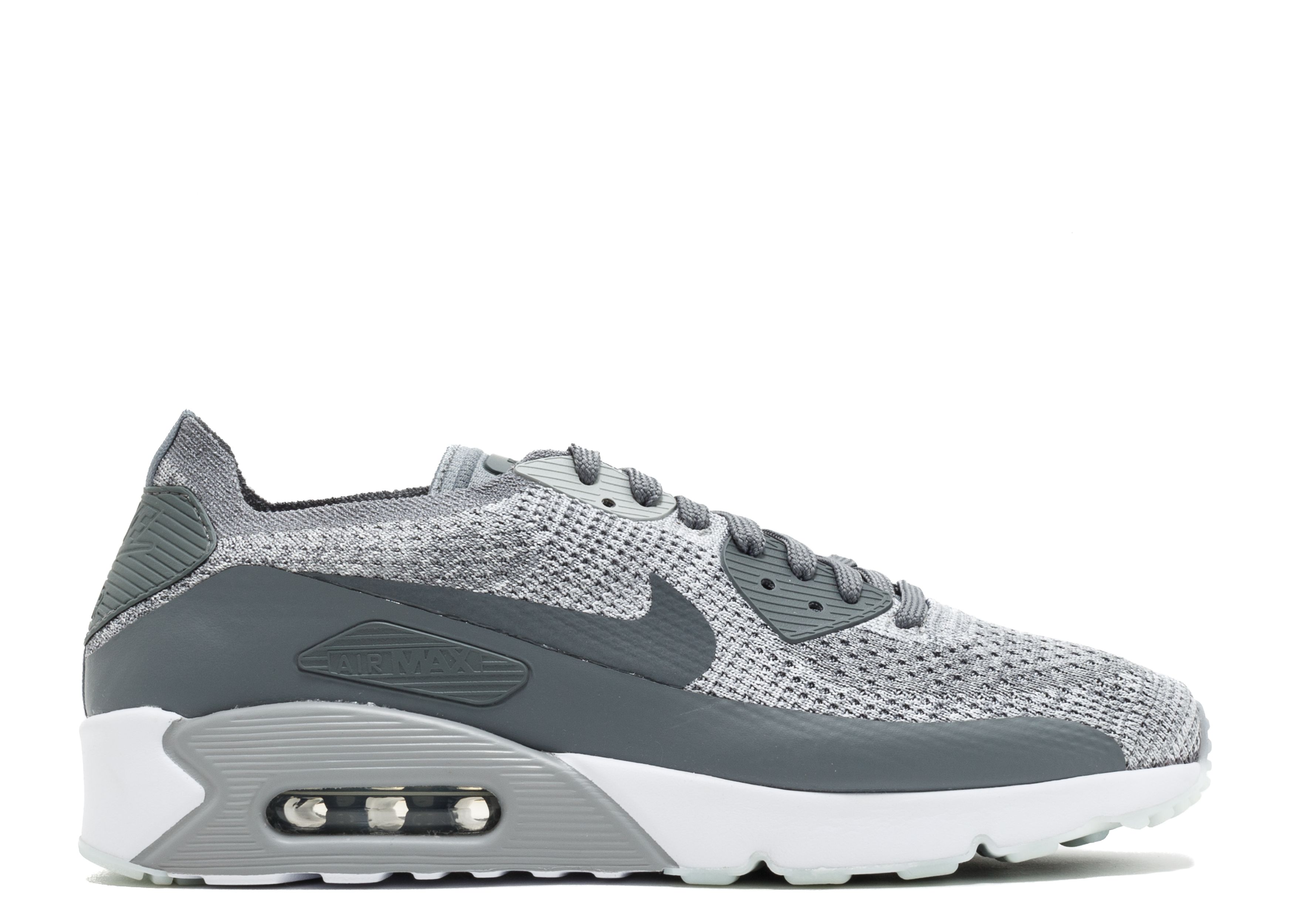 2017 Nike Air Max 90 Ultra 2.0 Flyknit Pure Platinum Cool Grey Nike Air Max 90 Pure Platinum Warm Blue Mens Shoe Multi Size  main image 3