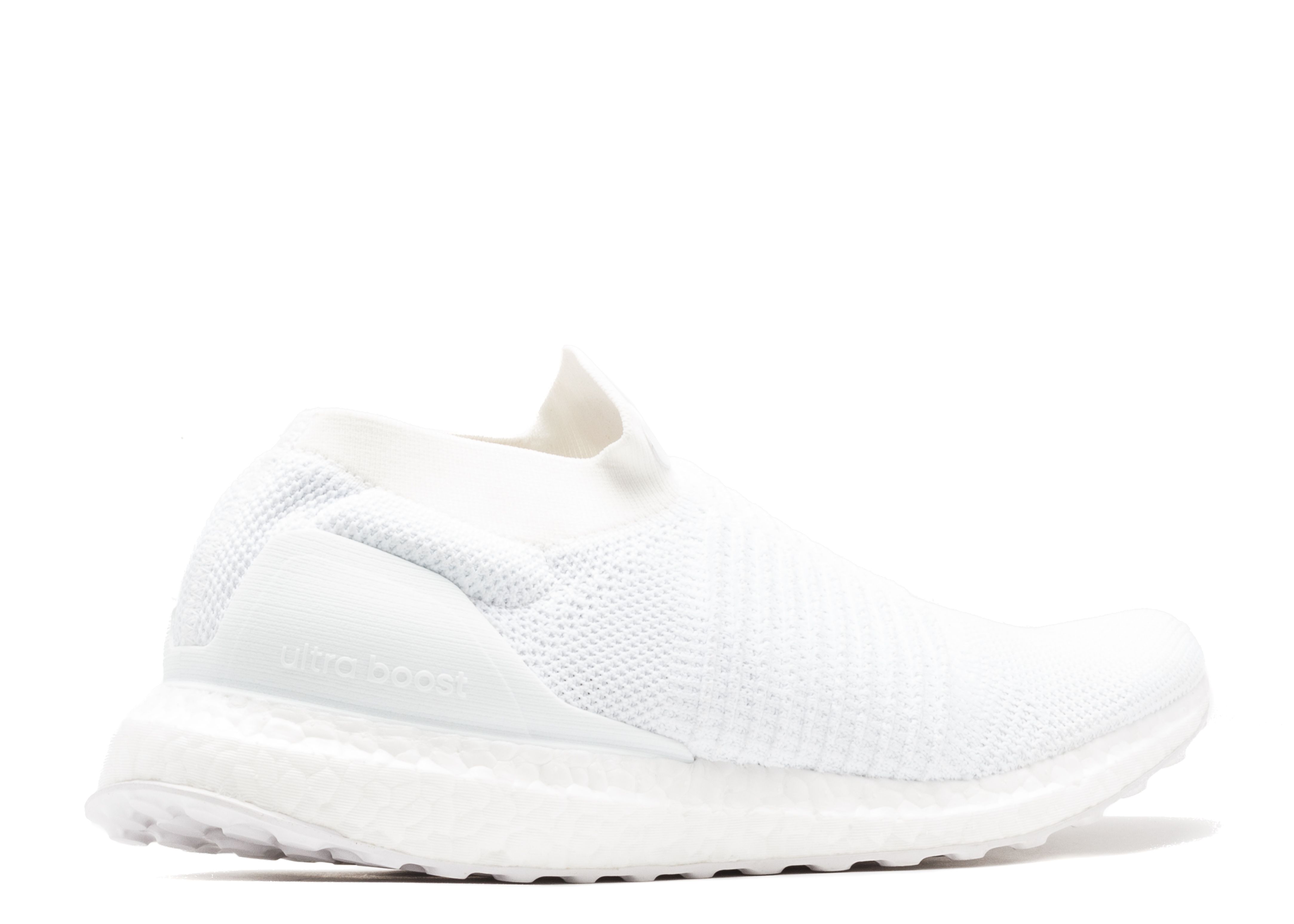 white laceless ultra boost