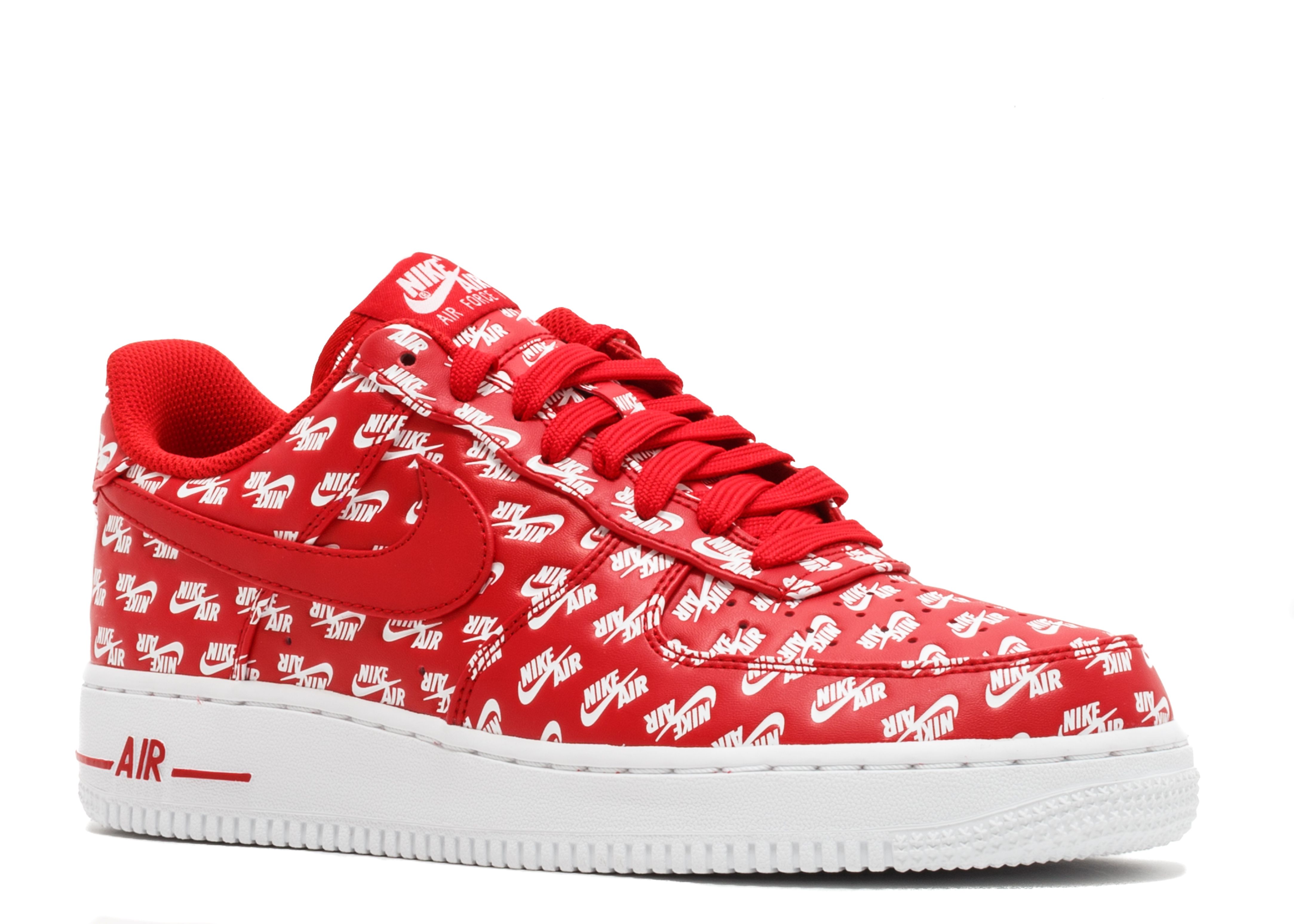 red air force 1 all over logo