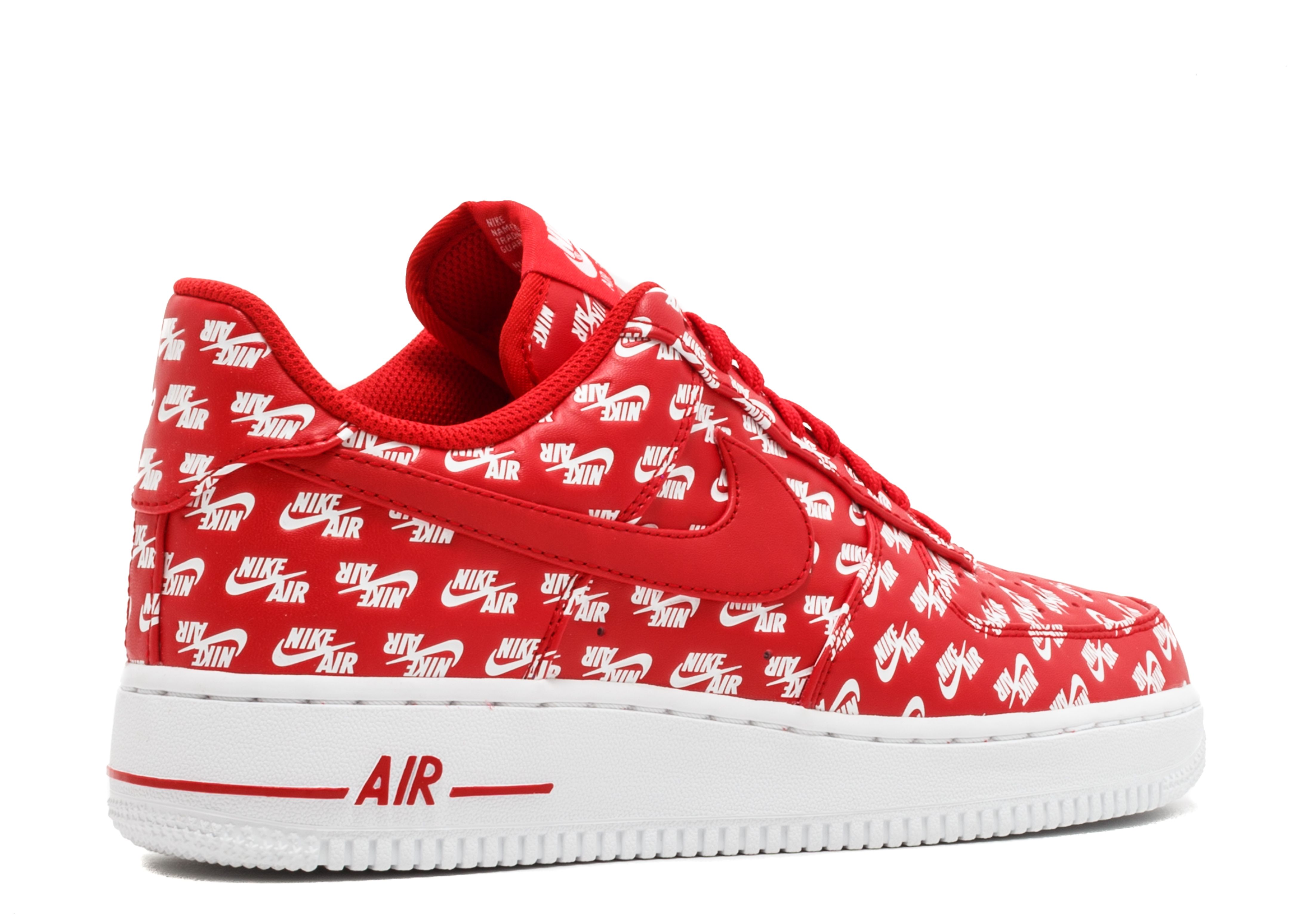 air force 1 low all over logo red