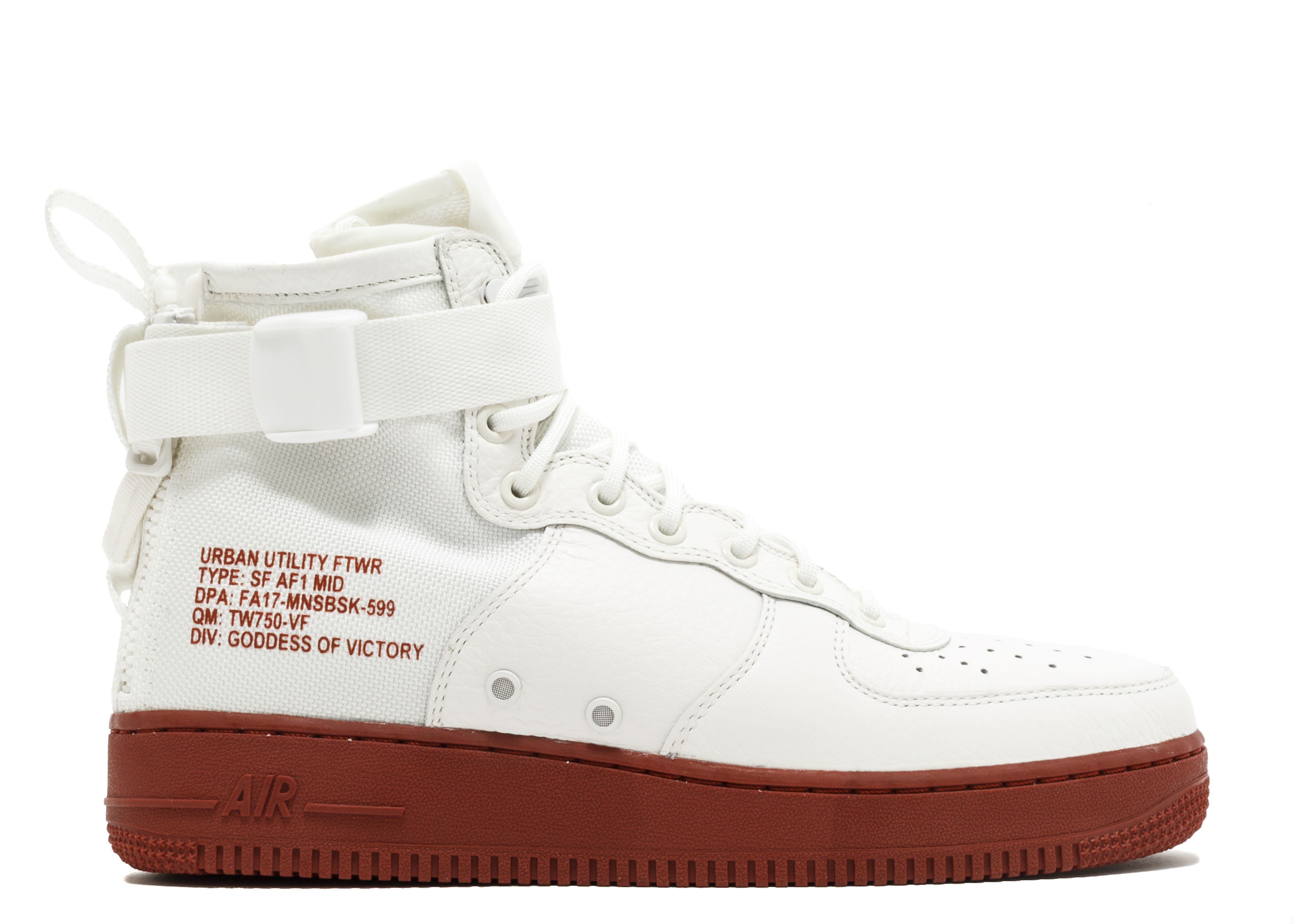 SF Air Force 1 Mid 'Red Ivory'