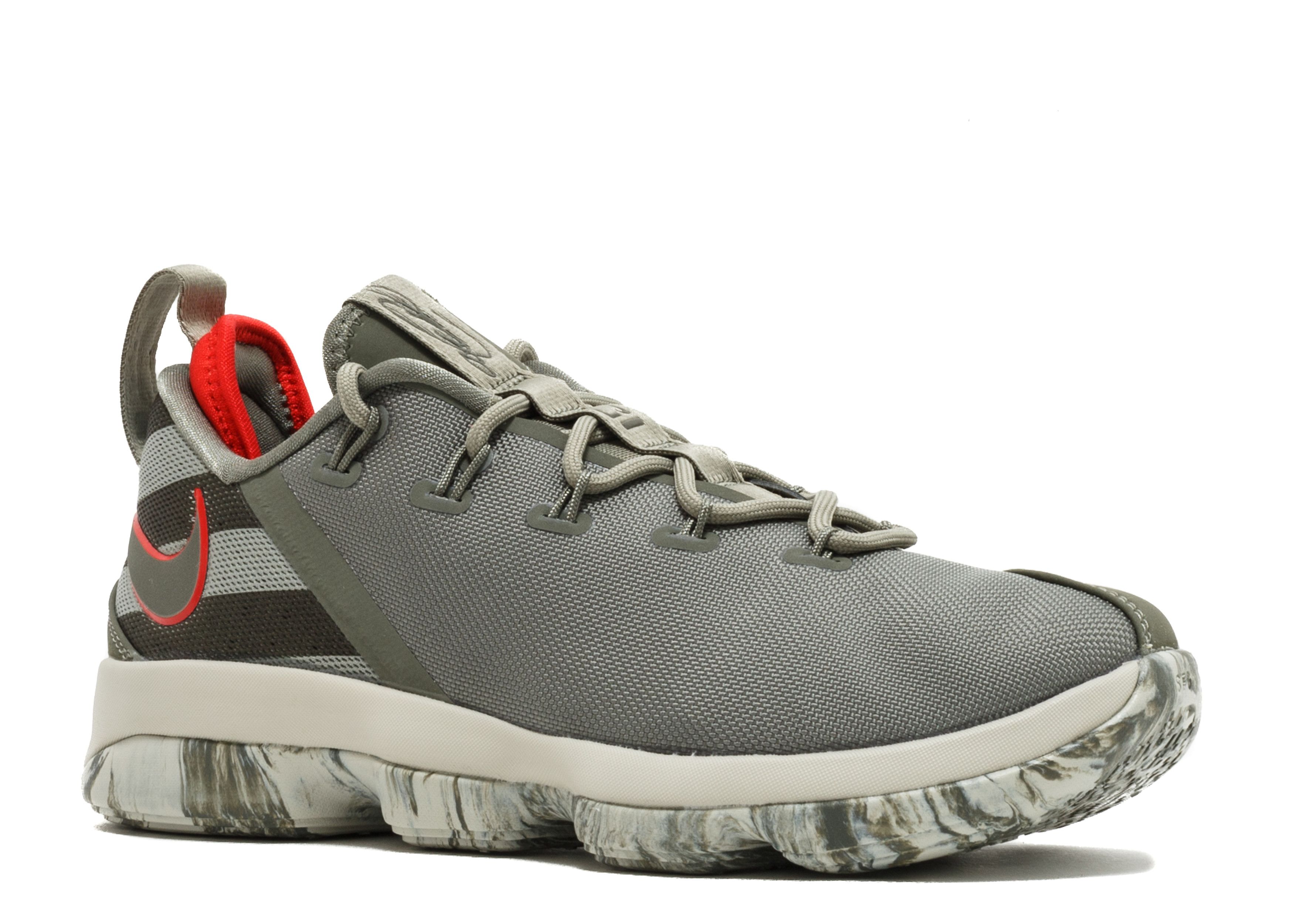 Nike Mens LeBron 14 Low Gray Olive Size 10  878636-003 Lebron 14 Low  main image 4