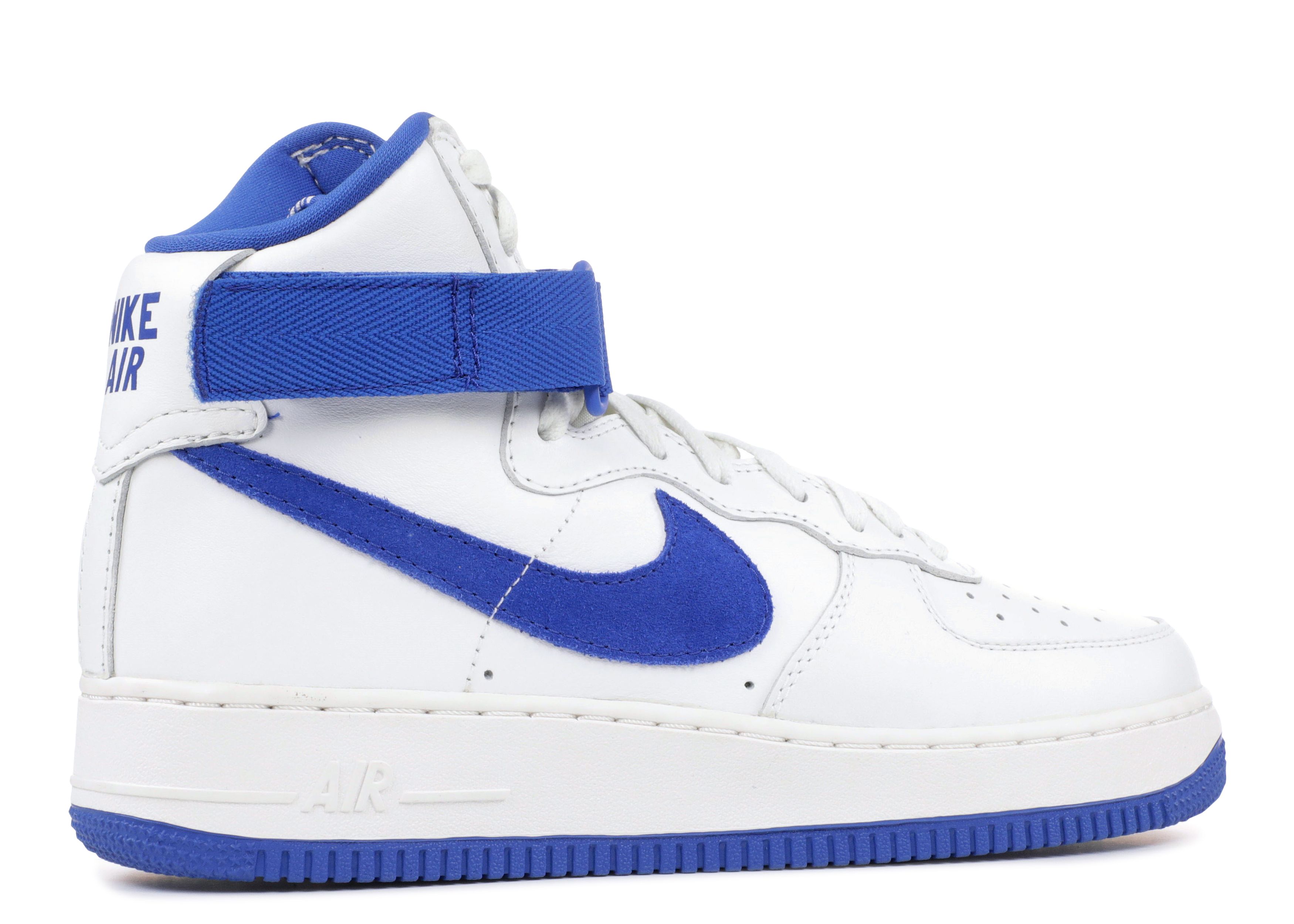 Nike Air Force 1 High-Top White and Blue Sneakers Nike Women main image 4