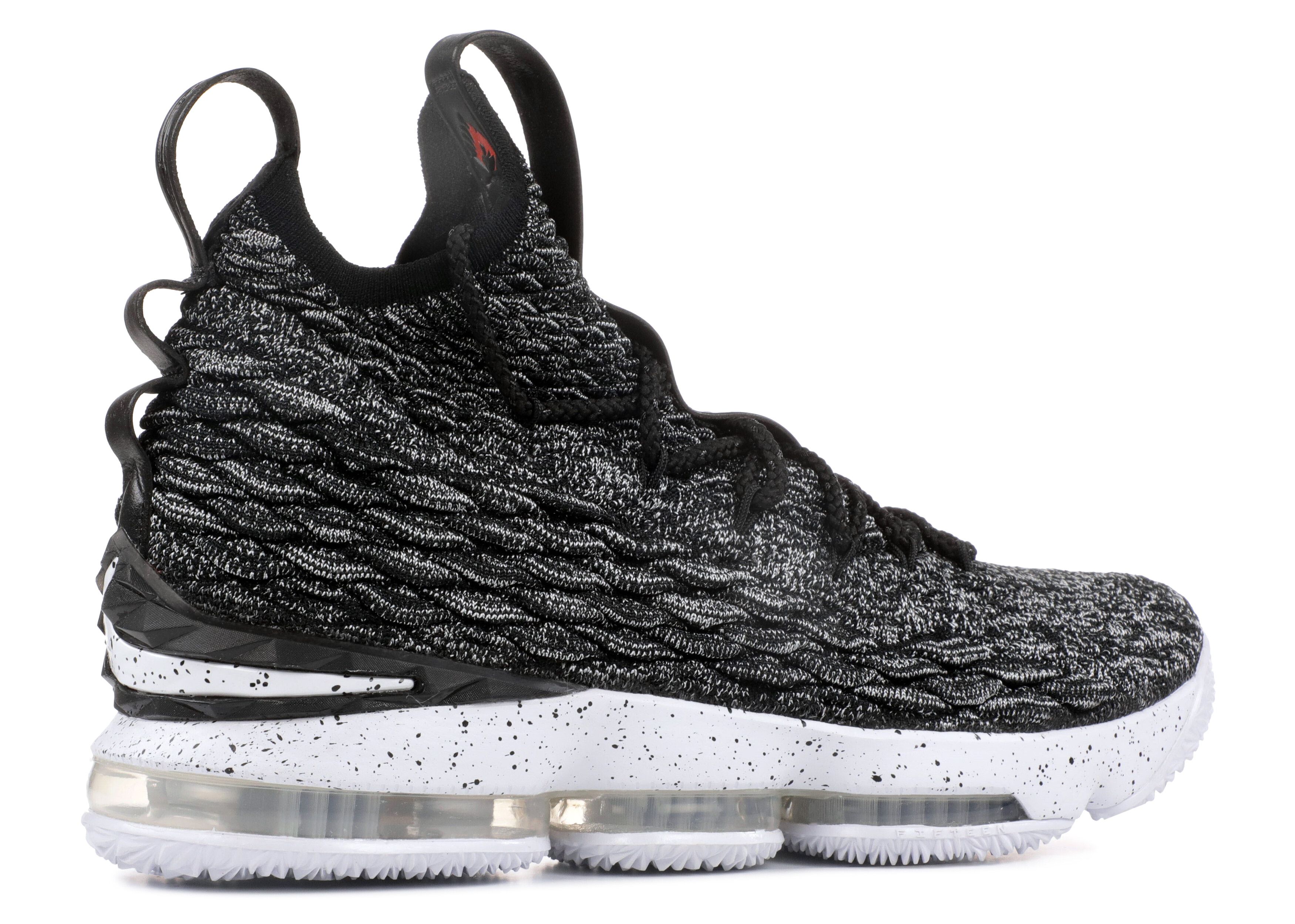 lebron 15 black white