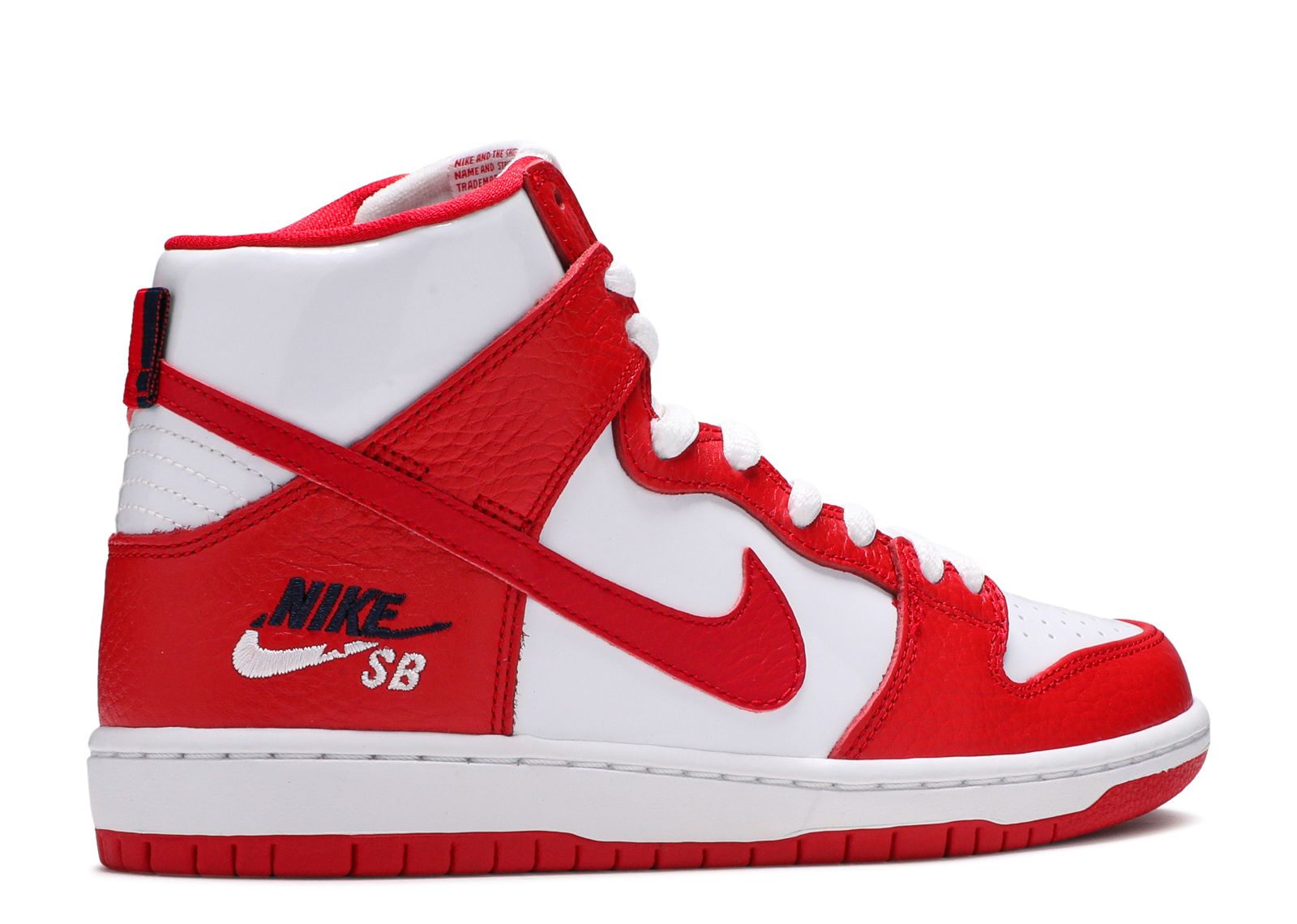 nike sb dunk high university red