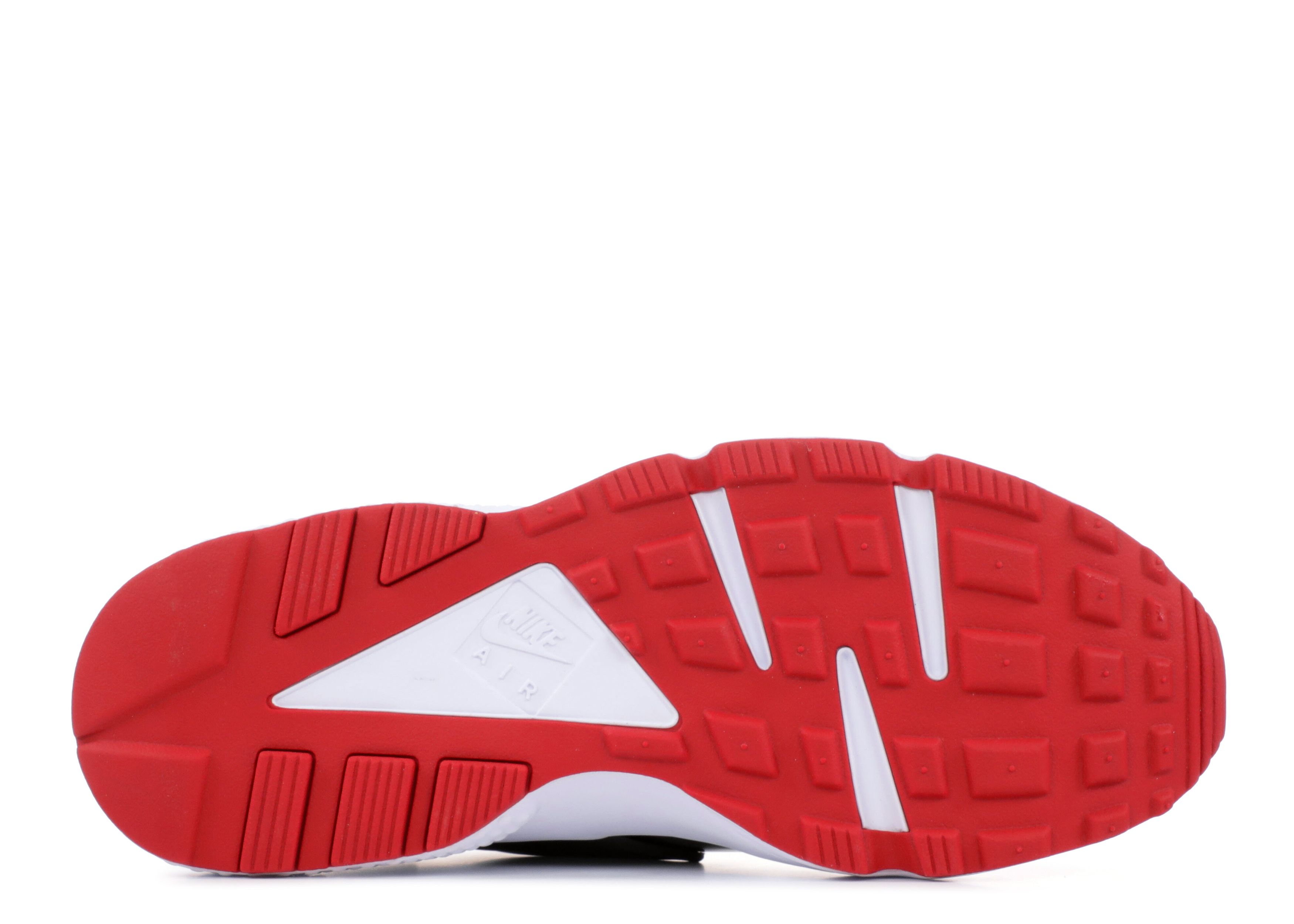 Nike Sneakers Mens 7.5 Air Huarache 318429-032 Black Red Athletic Gym Shoes Air Huarache  main image 4