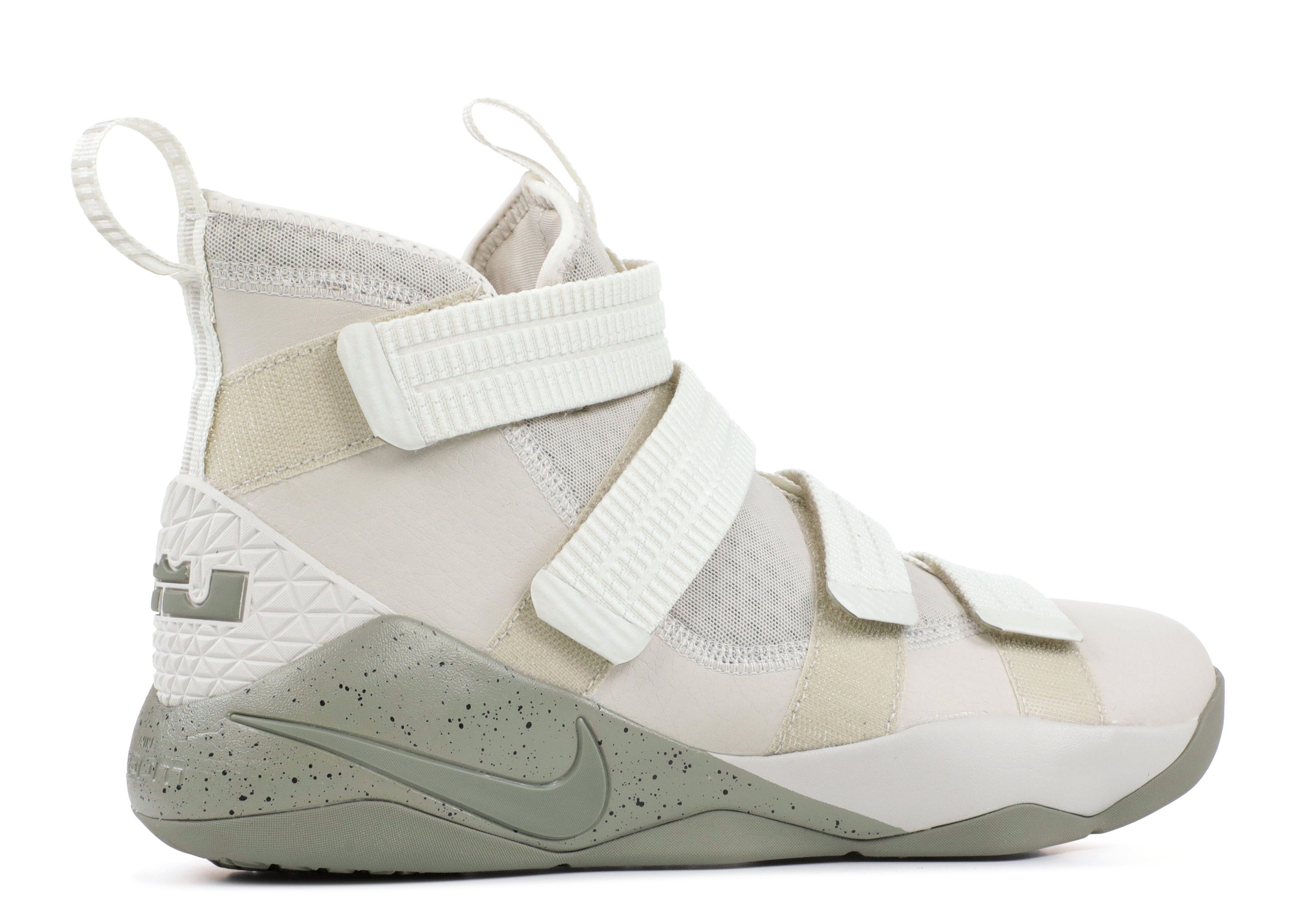 Nike Lebron Soldier XI SFG \'Light Bone\' White Gray Mid Top Shoes Mens Size 12 Nike Shoes Youth 7 LeBron Zoom Soldier 11 Sneakers White  main image 2