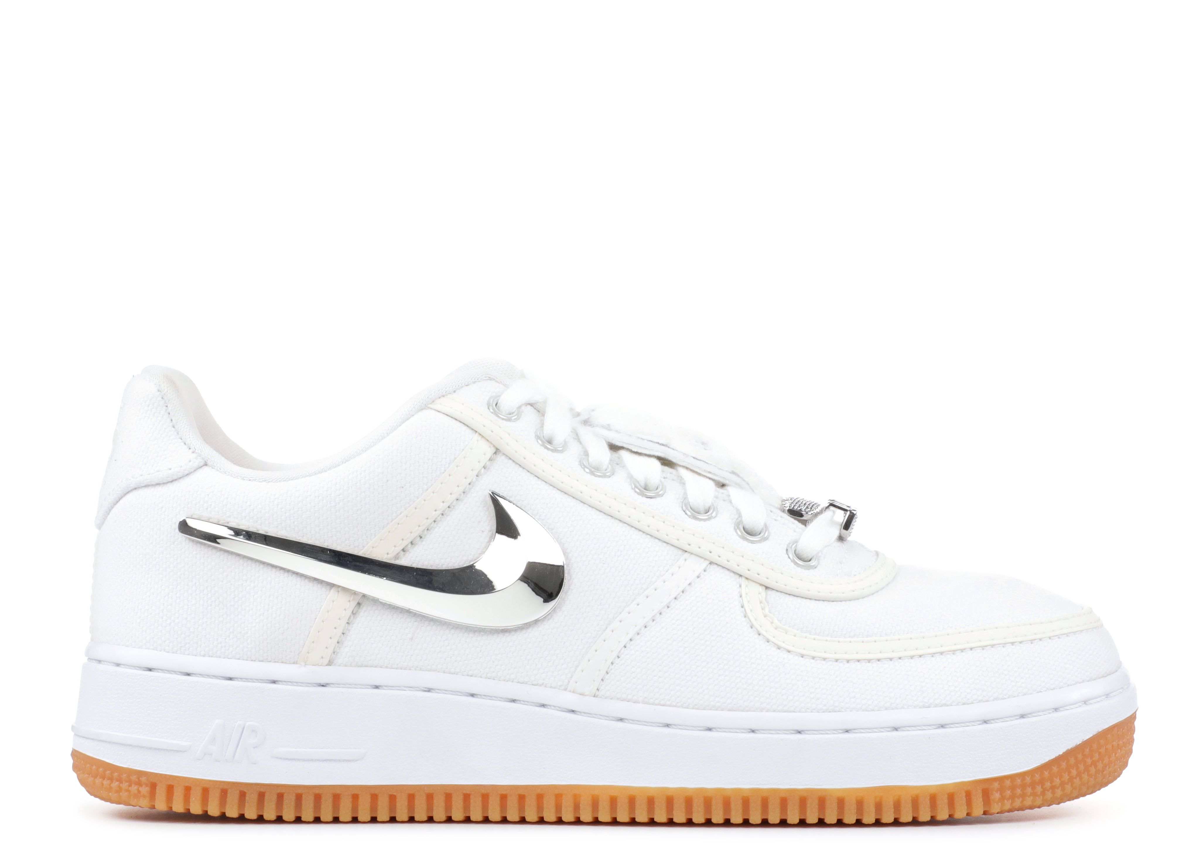 Travis Scott X Air Force 1 'Travis Scott' - Nike - AQ4211 100 - white/white- white | Flight Club