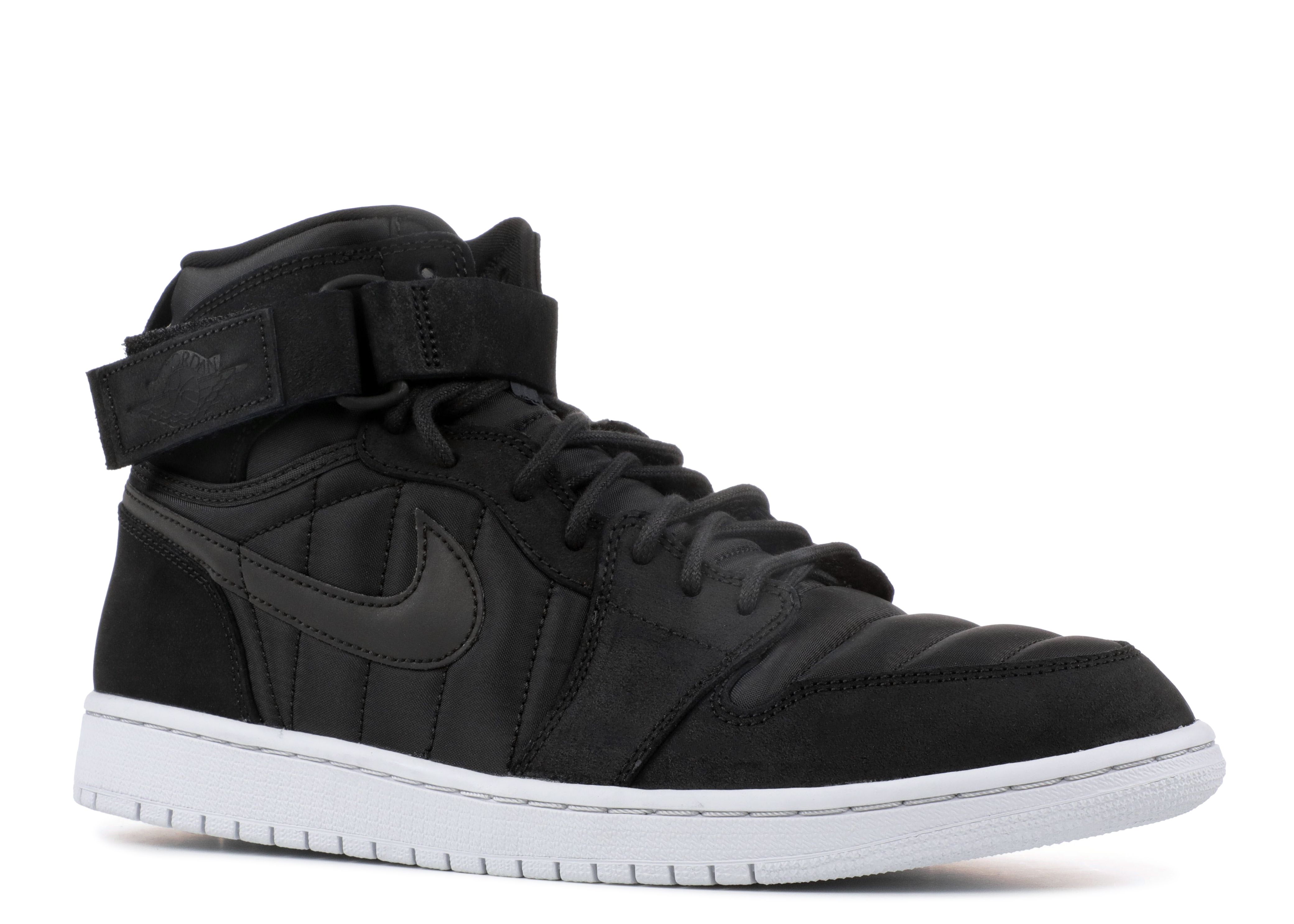 Mid top sneakers and shoes Air Jordan 1 High Strap Black/ Black-Pure  Platinum
