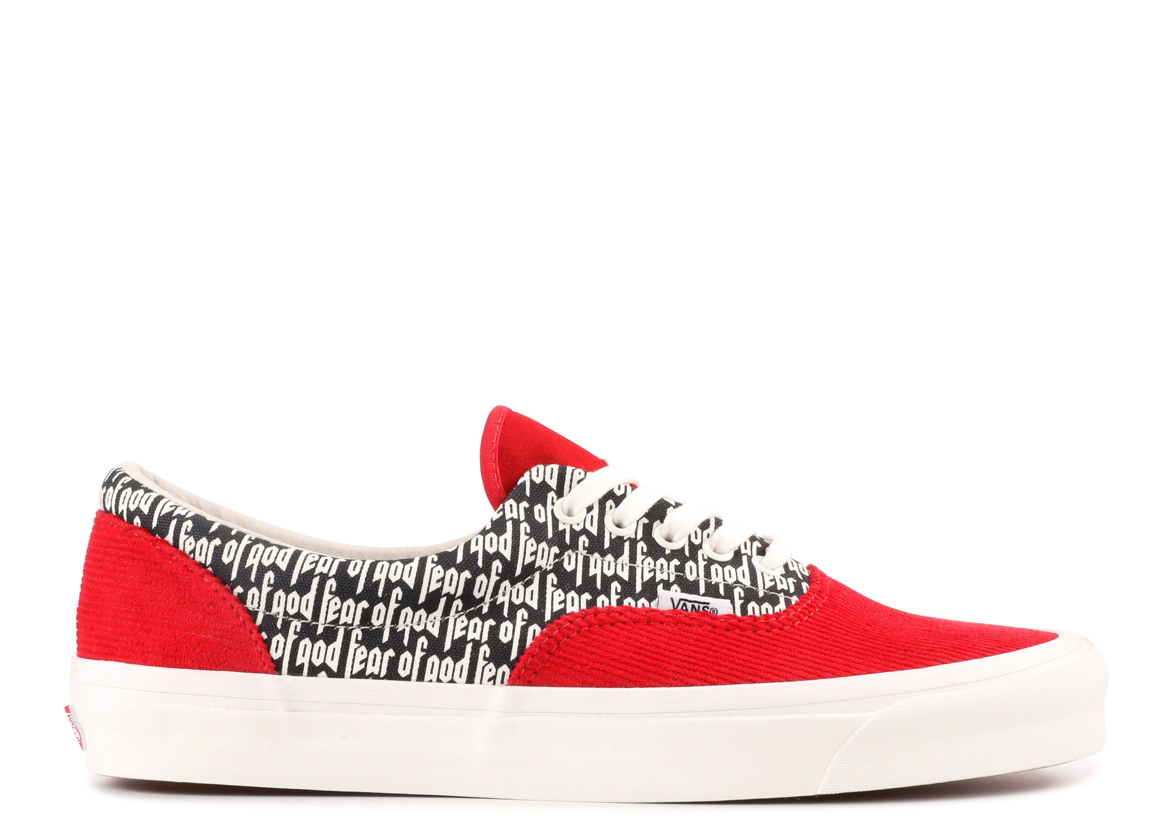 vans x fear of god red