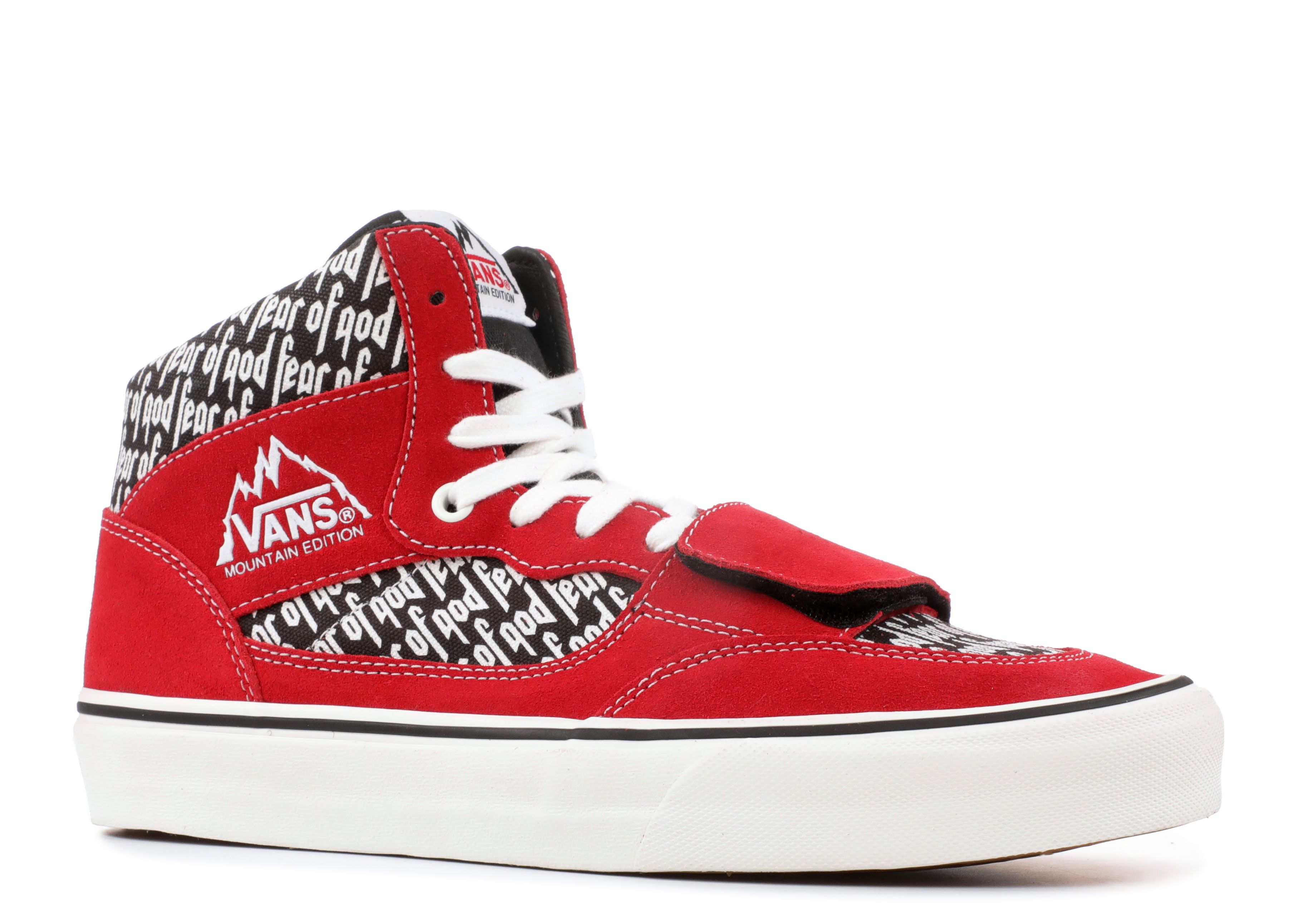 vans mountain edition fear of god red