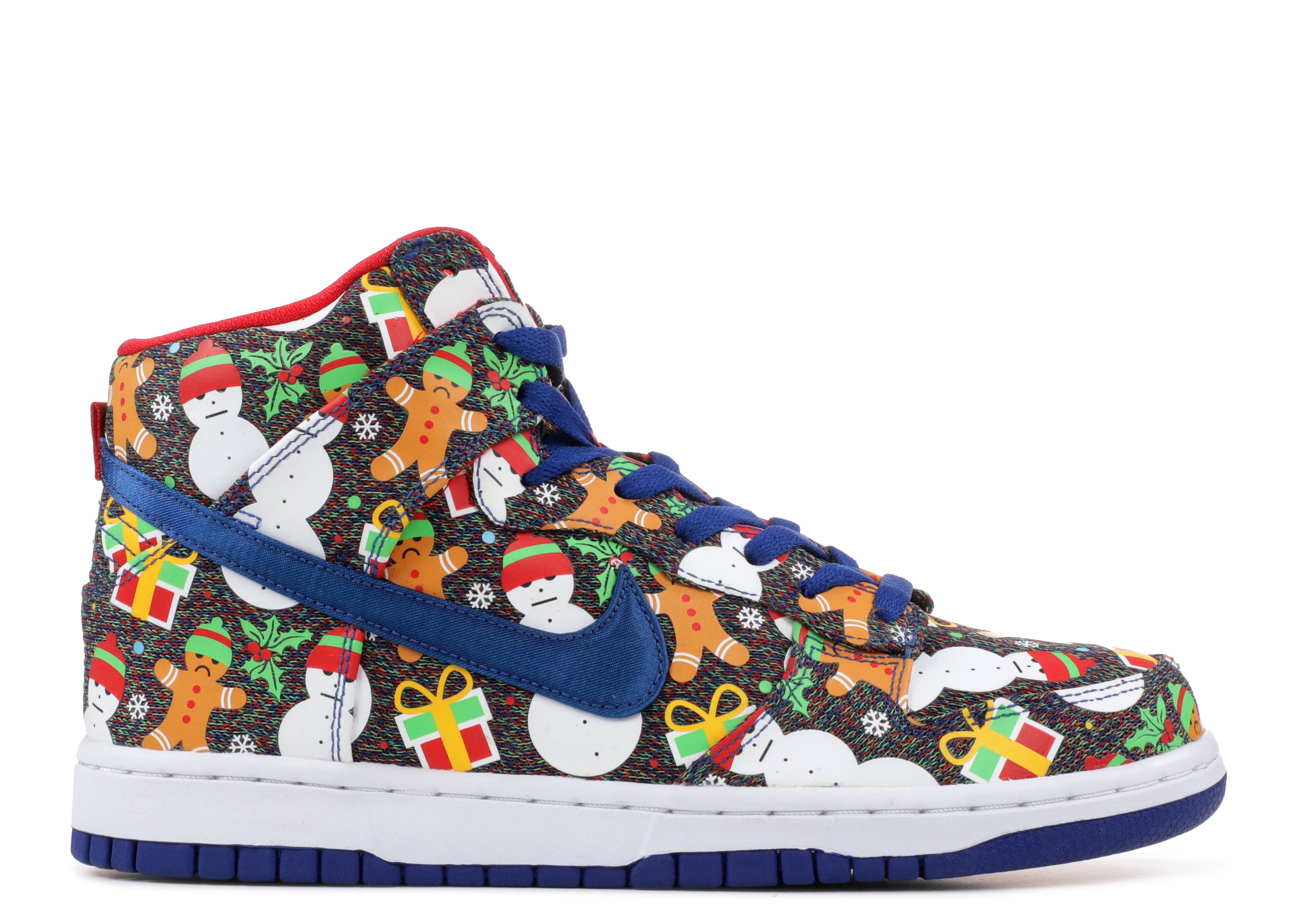 Concepts X SB Dunk Pro High GS 'Ugly Christmas Sweater' 2017