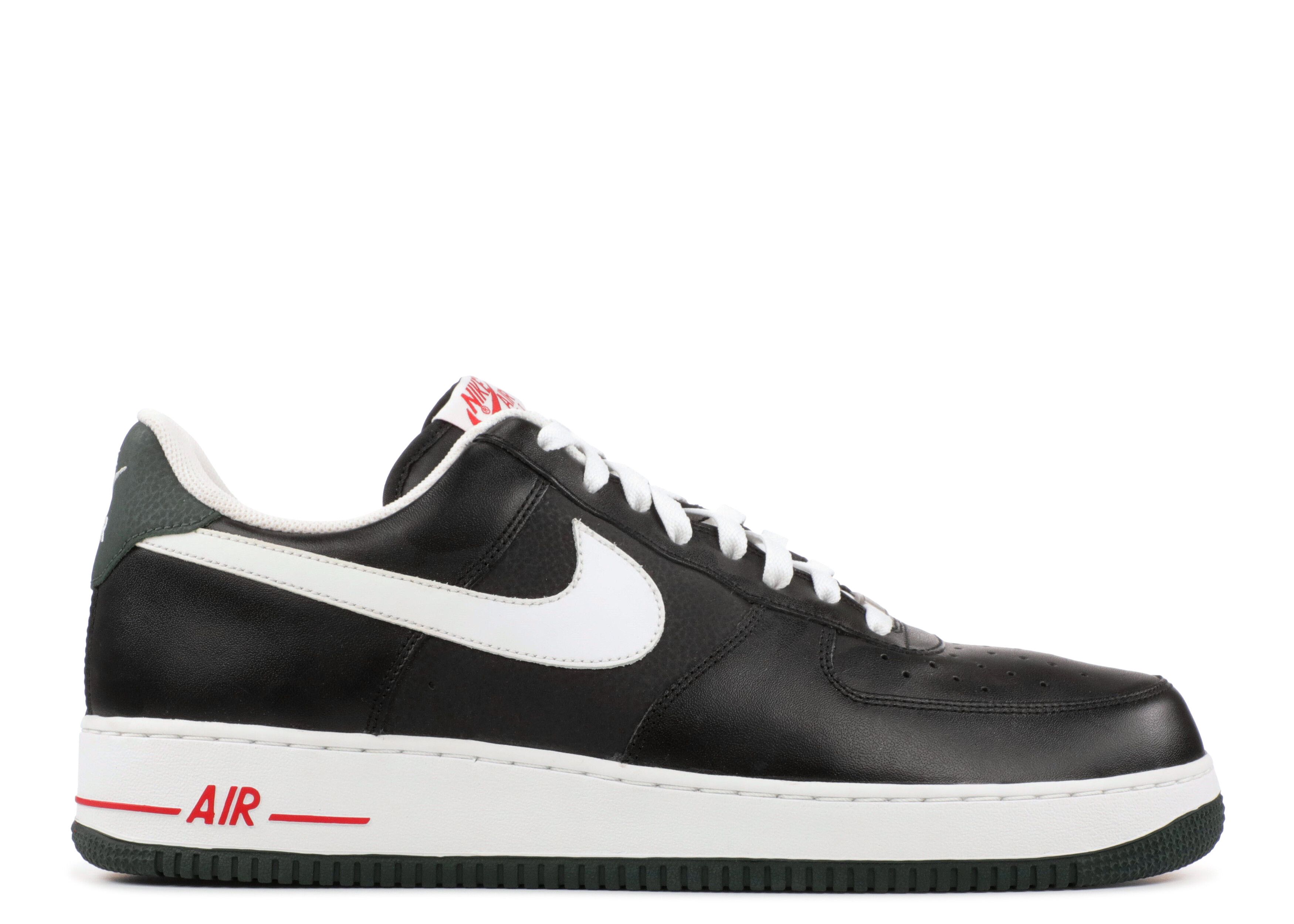 Nike Air Force 1 \'07 Grove Green Soles Men sz 11.5 2010 315122-019 Black‎ White Nike Air Force 1  main image 3