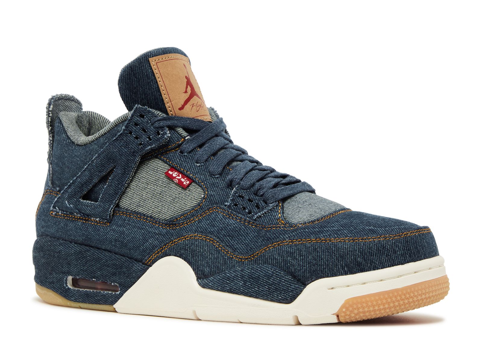 Levi s X Jordan 4 Retro Denim Air Jordan AO2571 401 denim denim sail game red Flight Club