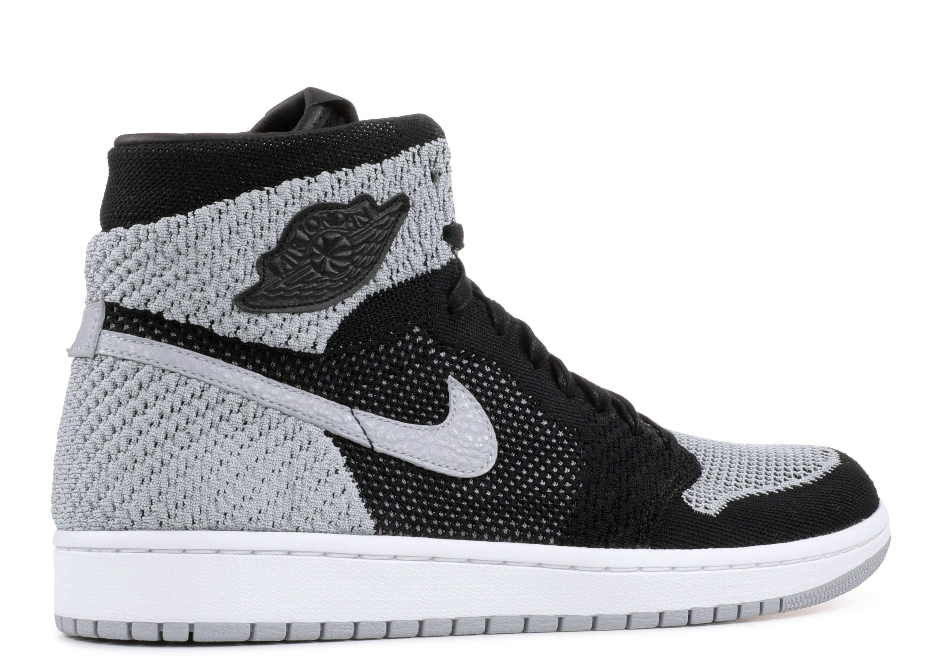 nike air jordan 1 retro high flyknit black shadow