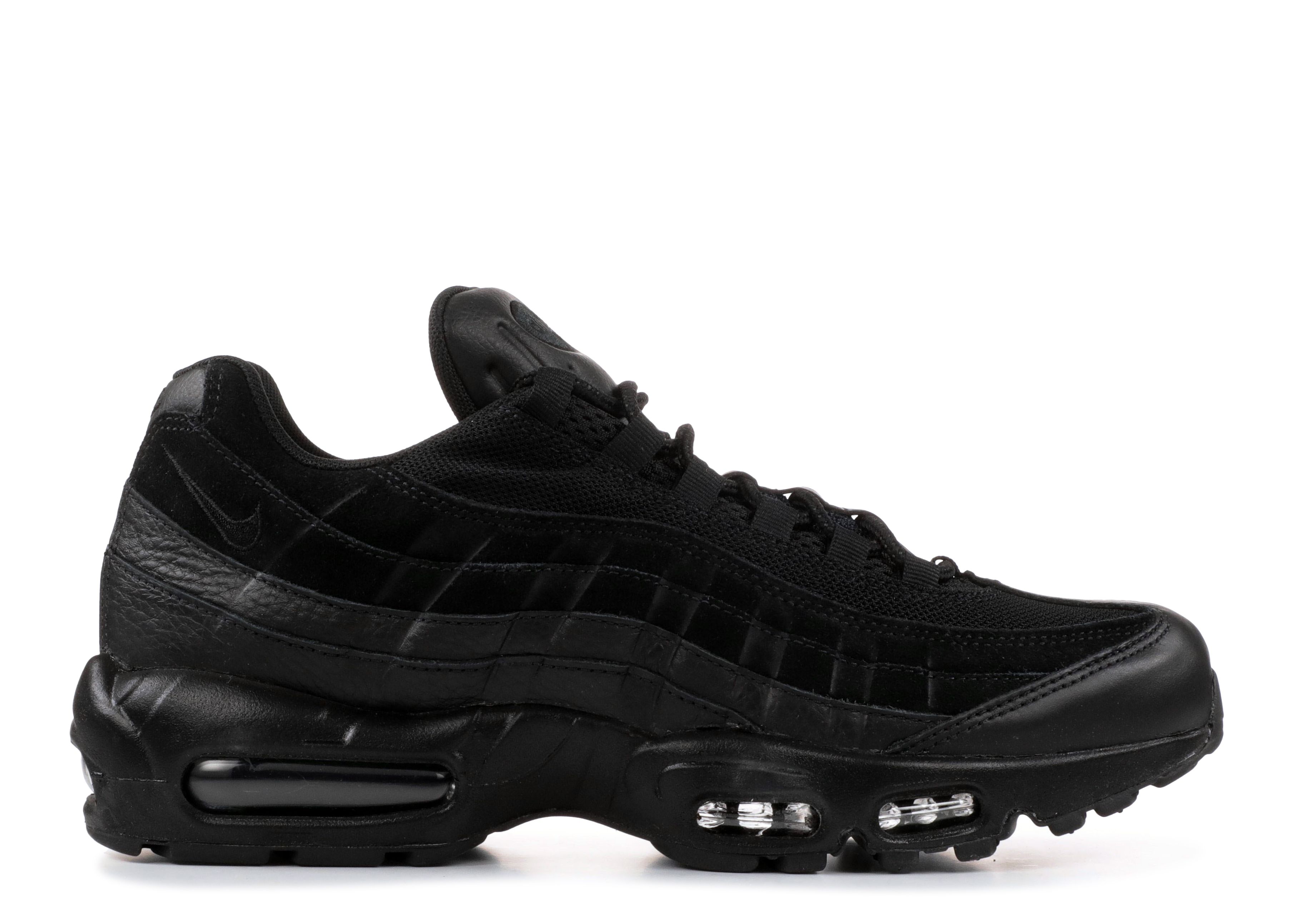 nike air max 95 premium trainers in black 538416-012