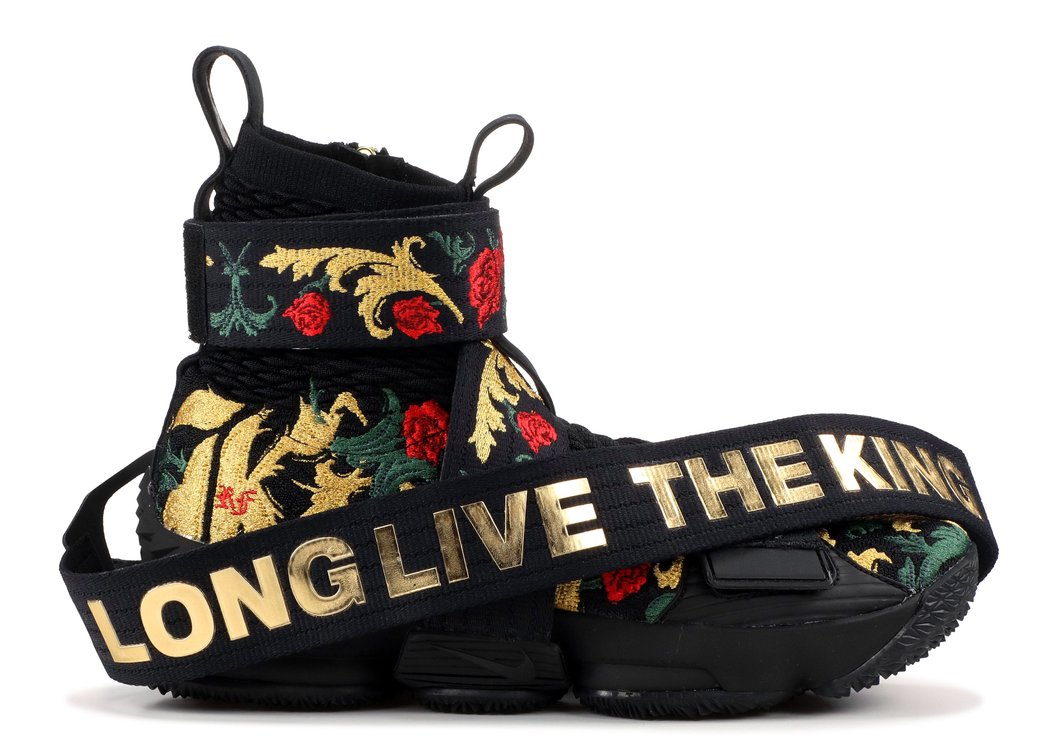 Kith X LeBron Lifestyle 15 King s Crown Nike AO1068 001 black black multi color Flight Club