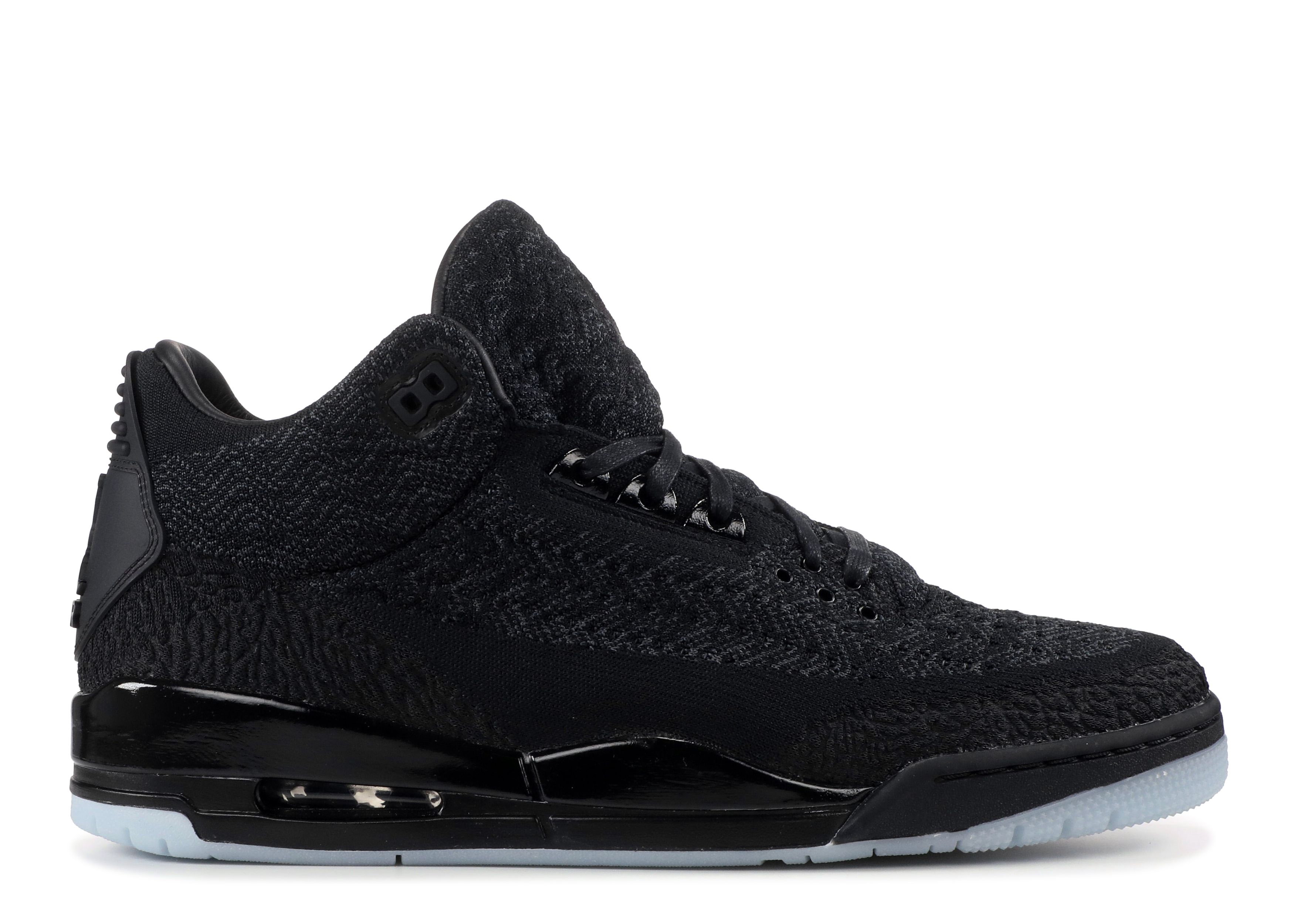 black retro 3's