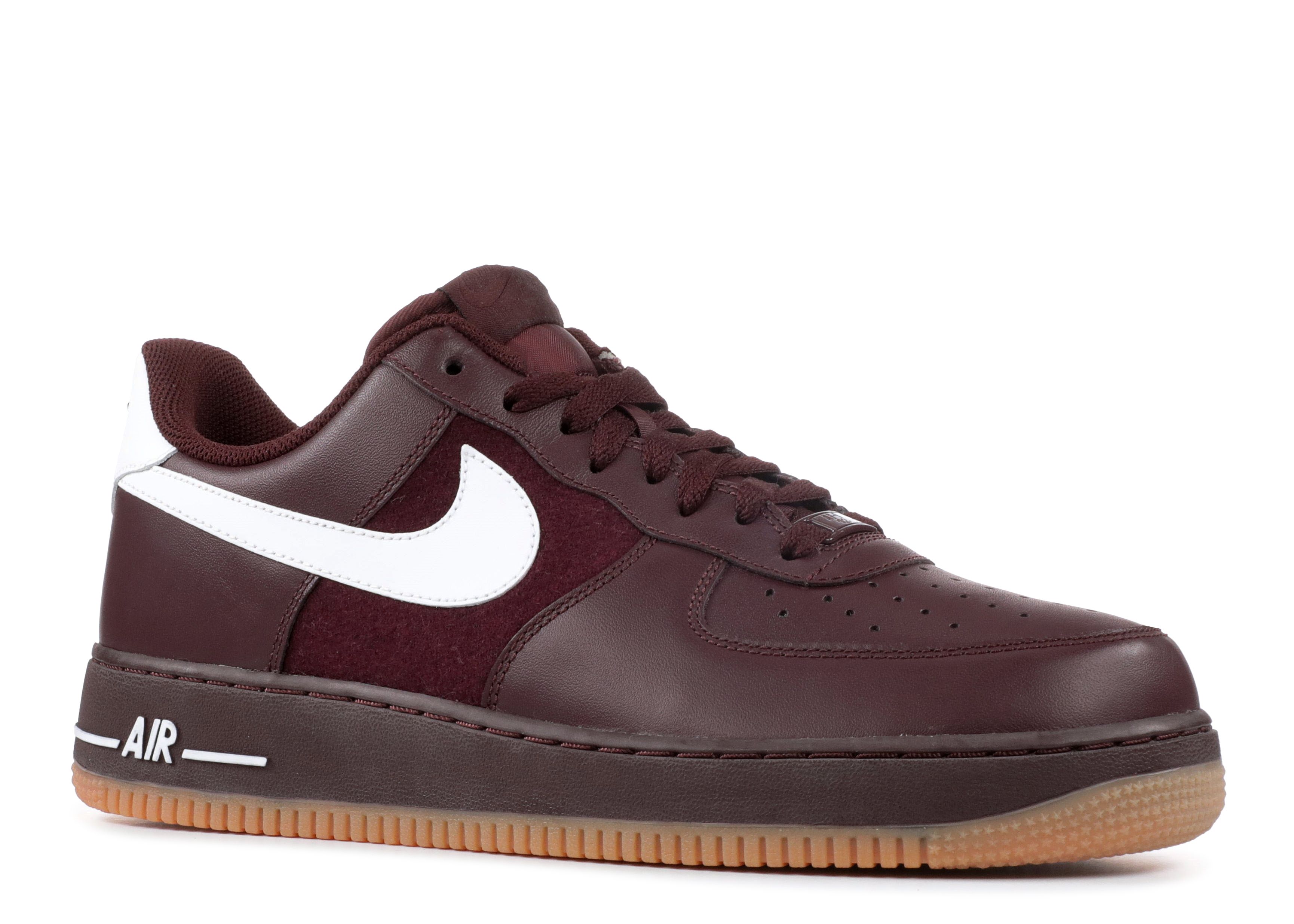 Nike air force hotsell 1 burgundy gum