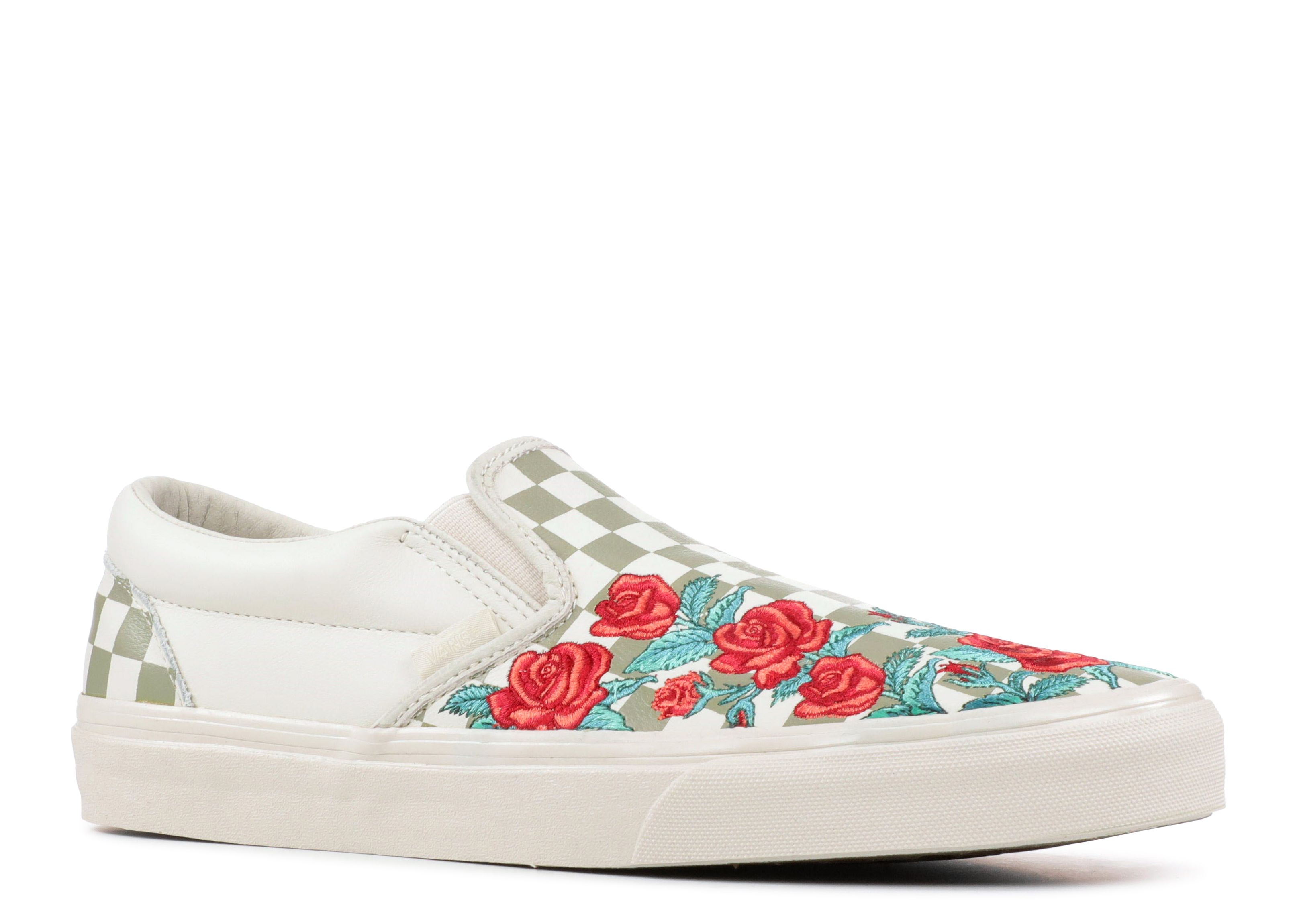 slip on dx rose embroidery
