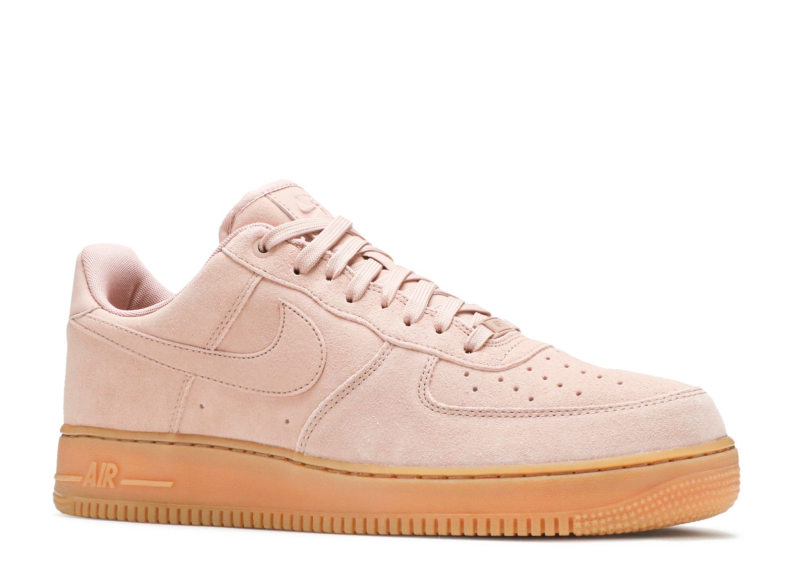 pink suede air forces