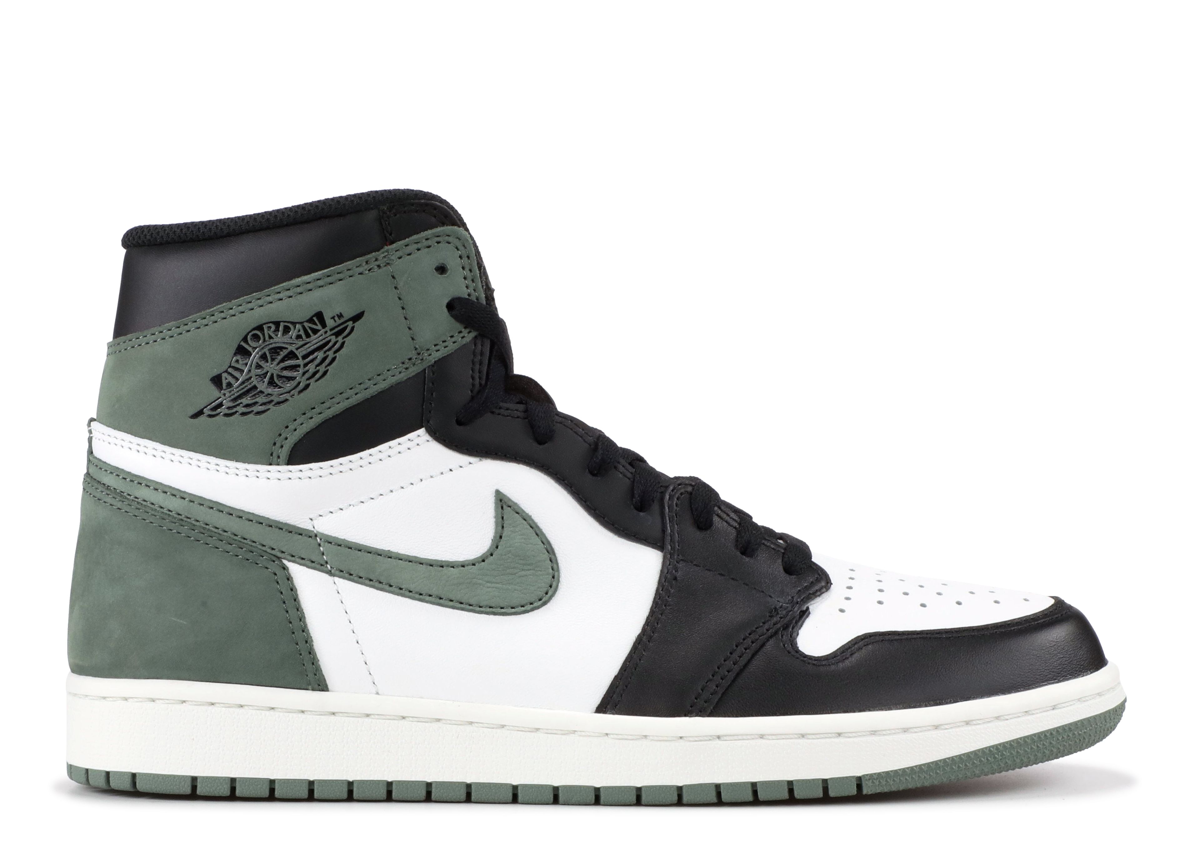 green and black jordan 1s