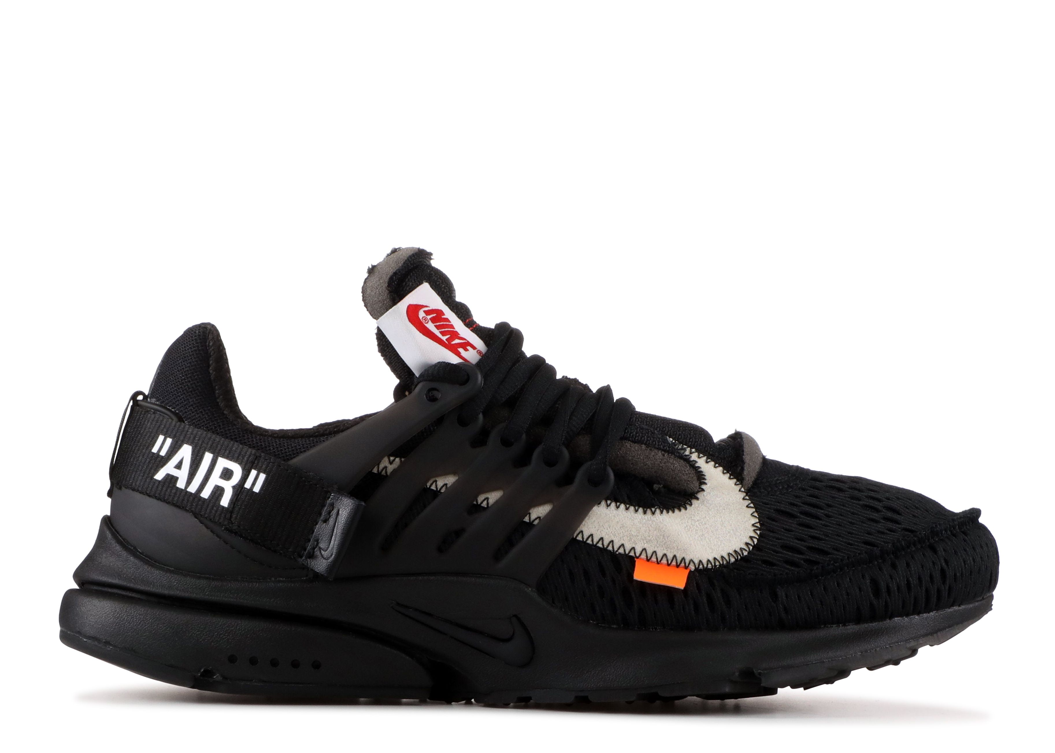 Off White X Air Presto 'off White' - Nike - AA3830 002 - black/white/cone |  Flight Club