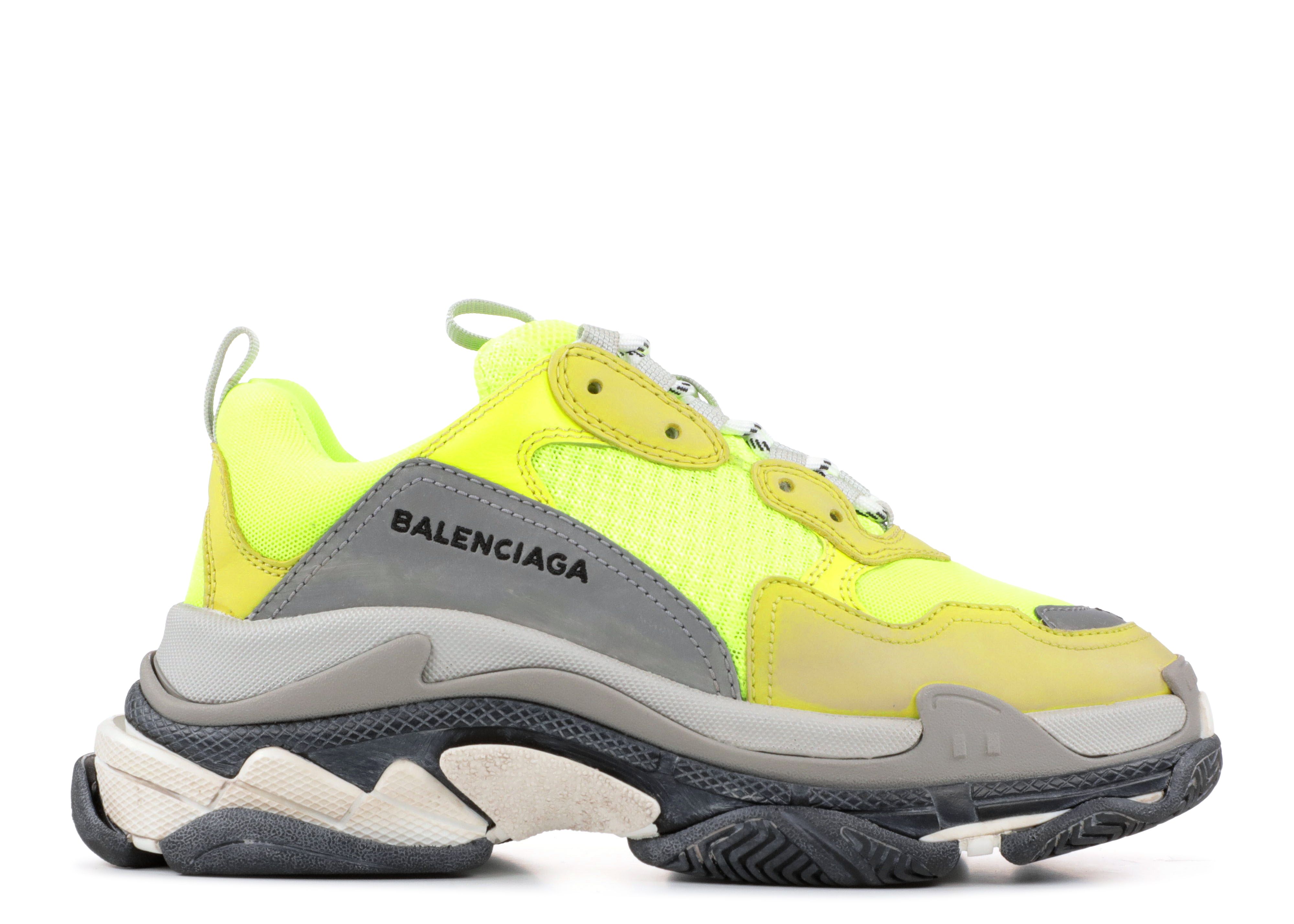 Balenciaga Wmns Triple S Trainer Yellow Fluo Balenciaga 517333 W09O4 7320 yellow fluo Flight Club