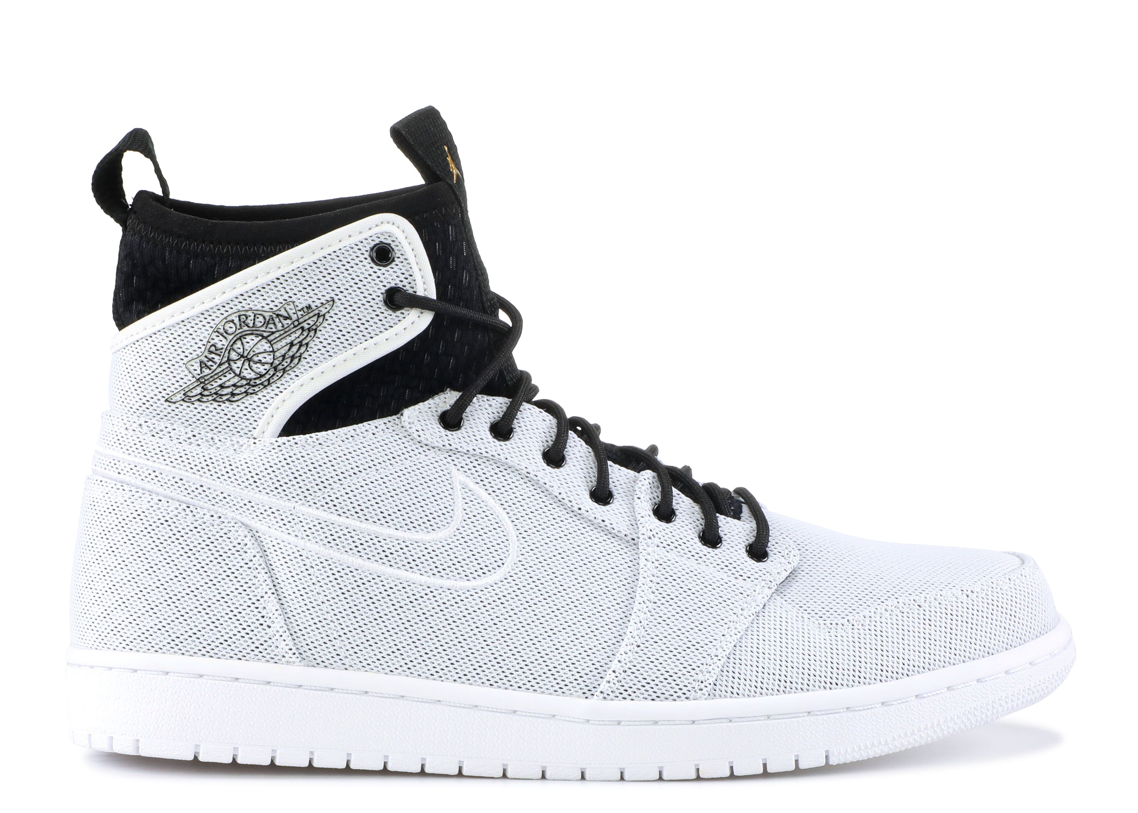 white and black jordan 1 high