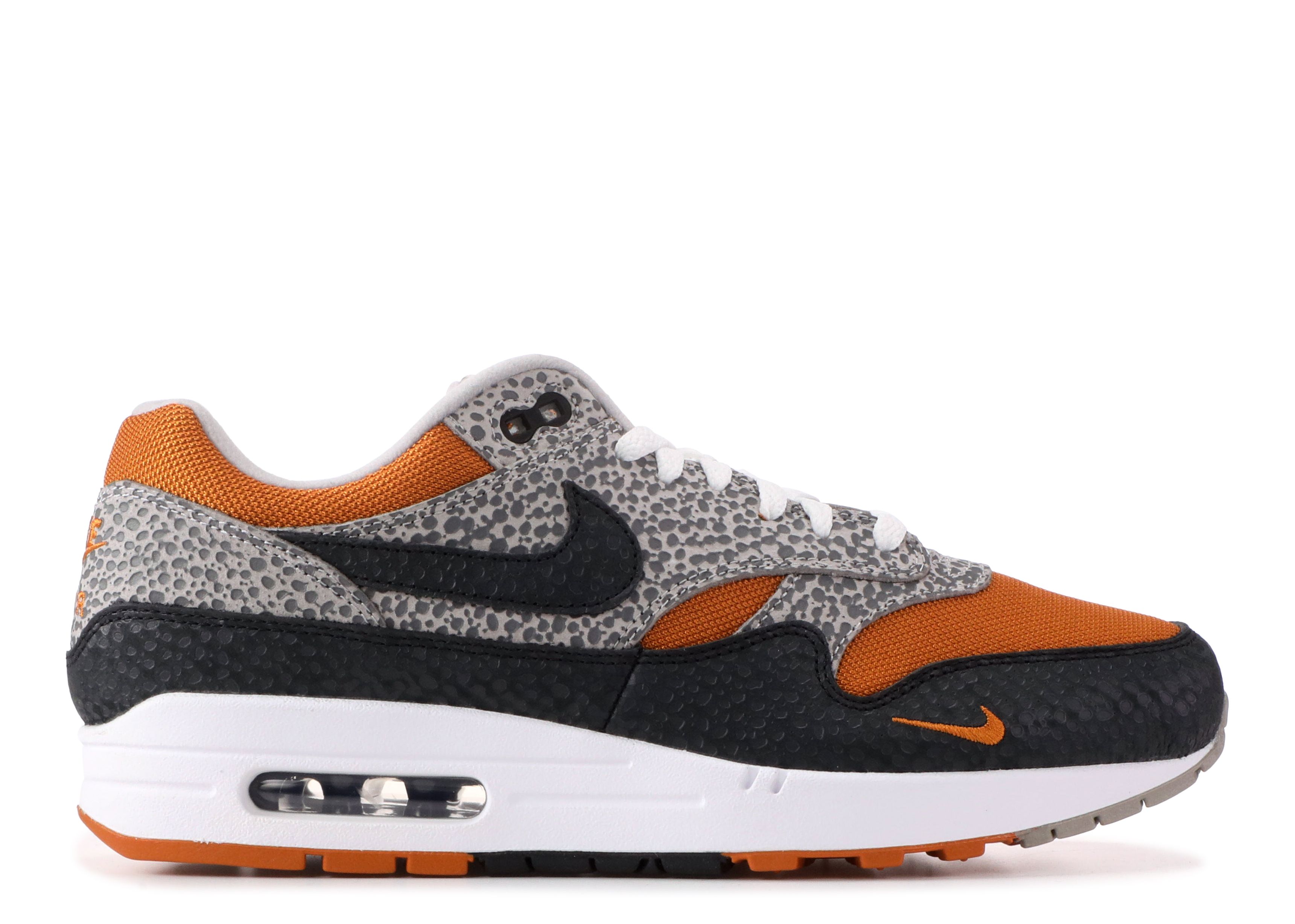 Size? X Air Max 1 'Safari' - Nike - AR4583 800 - black/orange | Flight Club