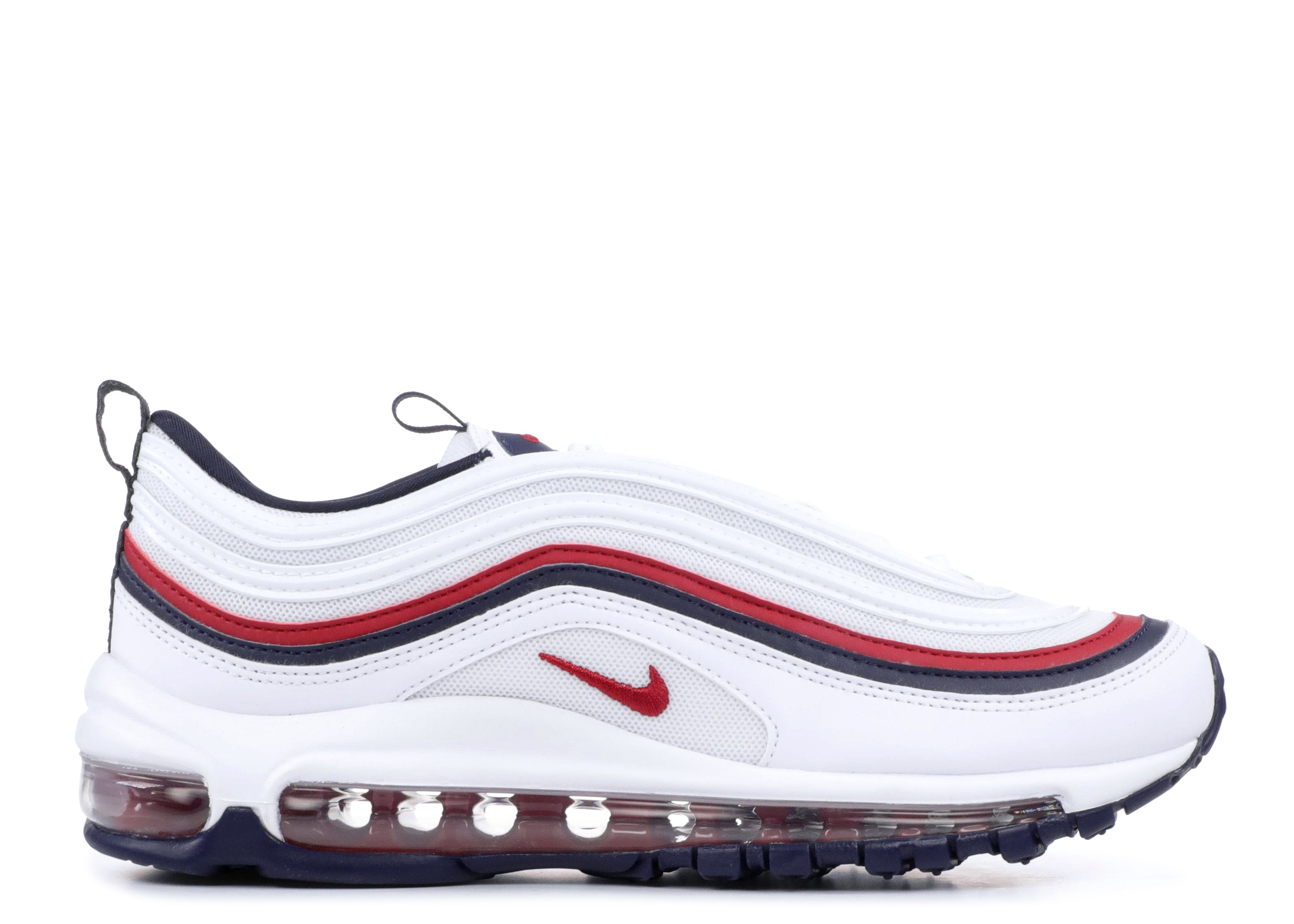 red and white air max 97s