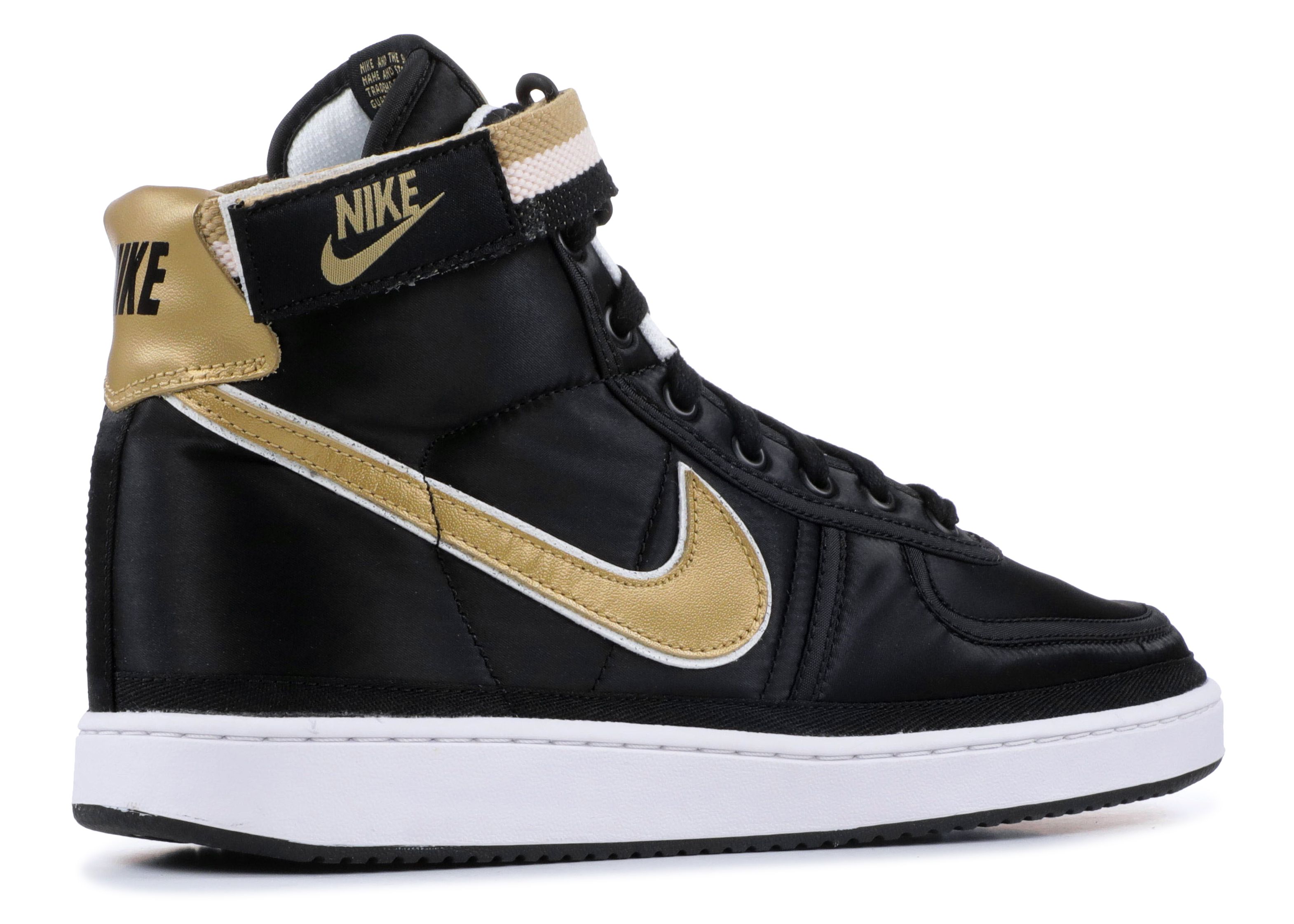 nike vandal high supreme black gold