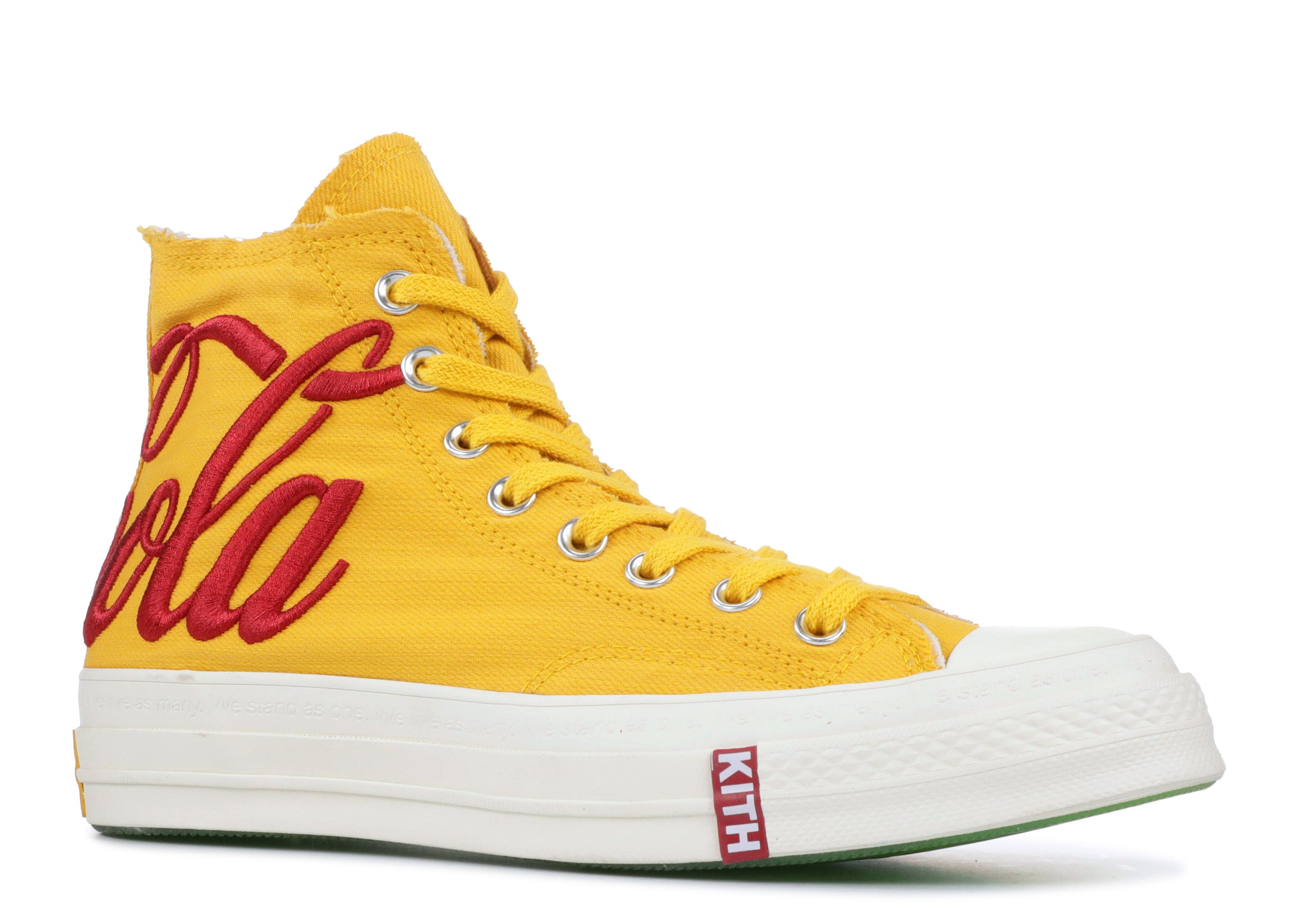 coca cola converse yellow