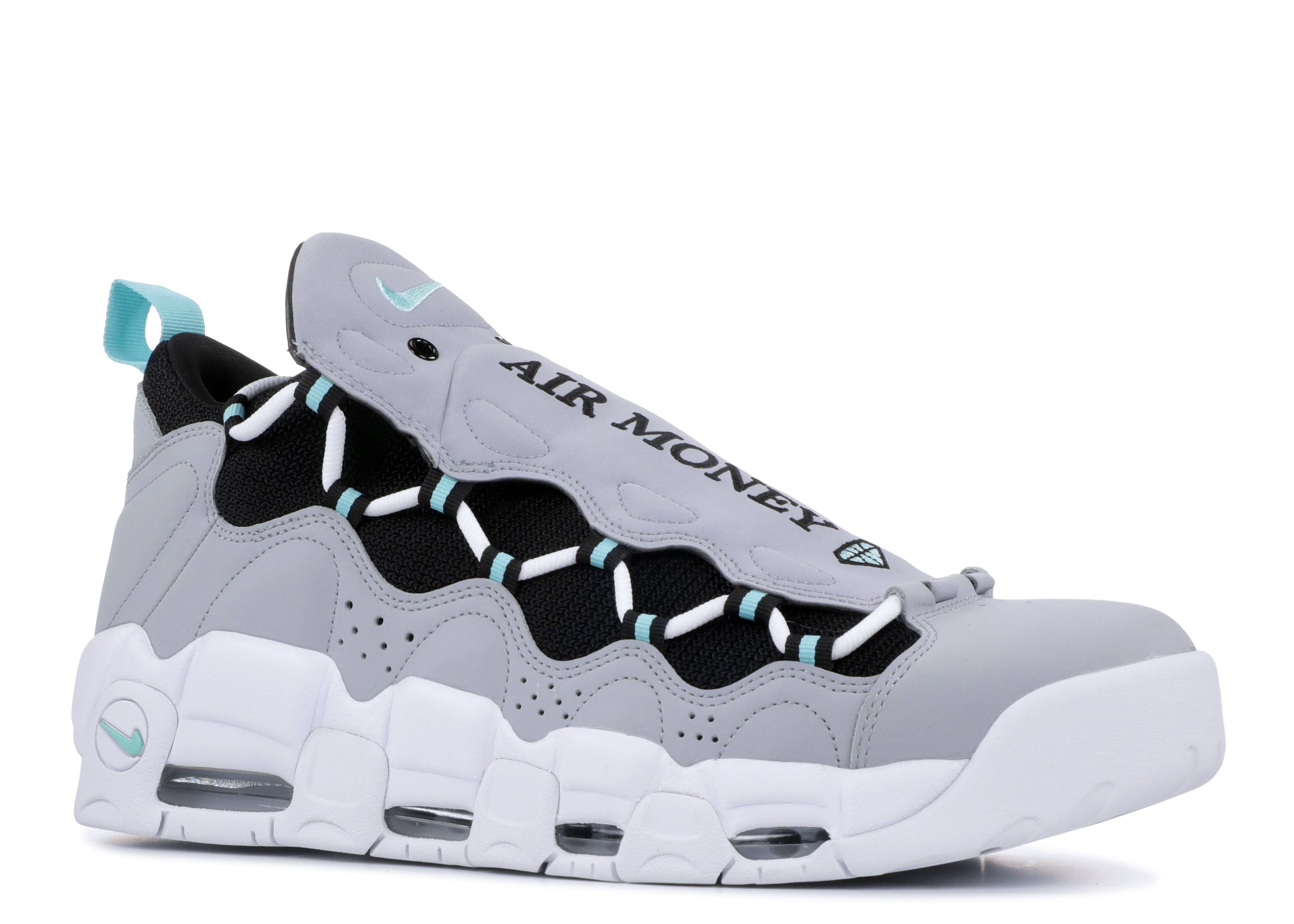 The Nike Air More Money ‘Island Green’ Nike Air More Money Wolf Grey/Island Green Youth Size 7  main image 4