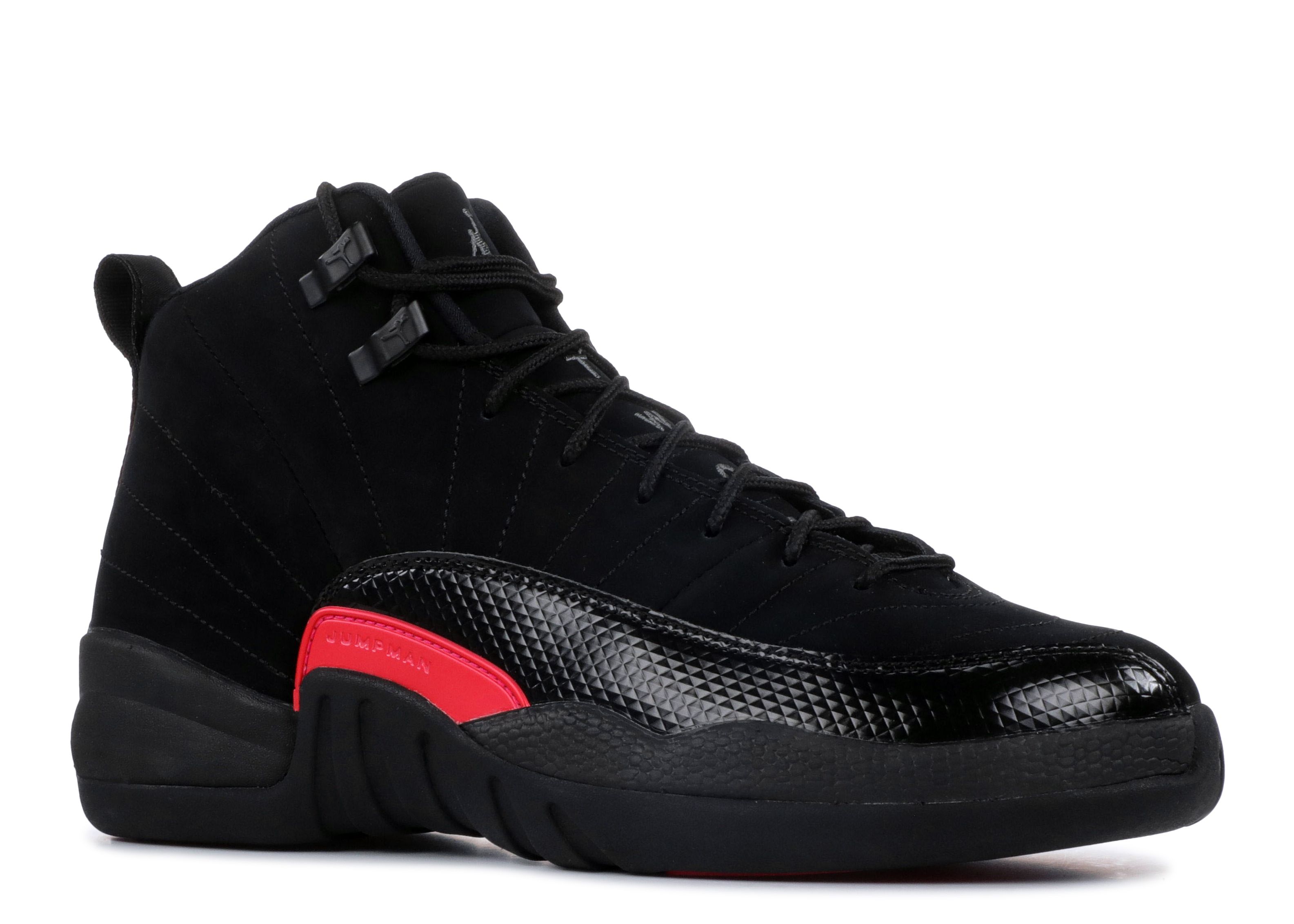 jordan 12 black rush pink