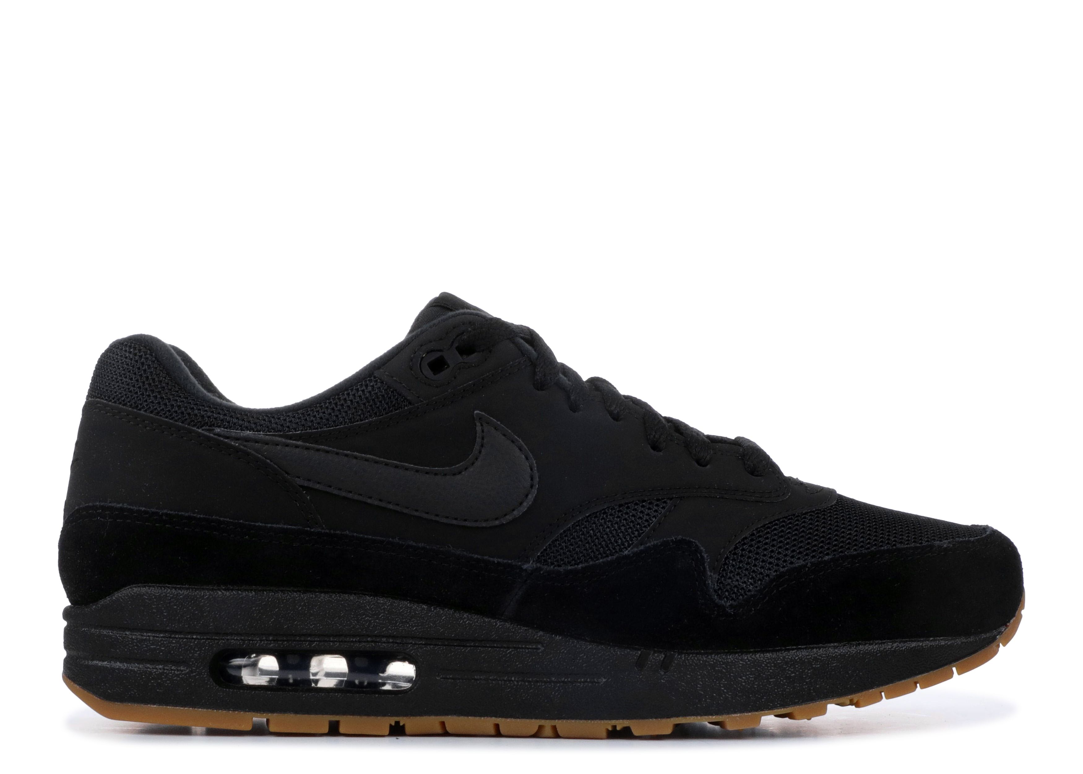 air max 1 black and gum