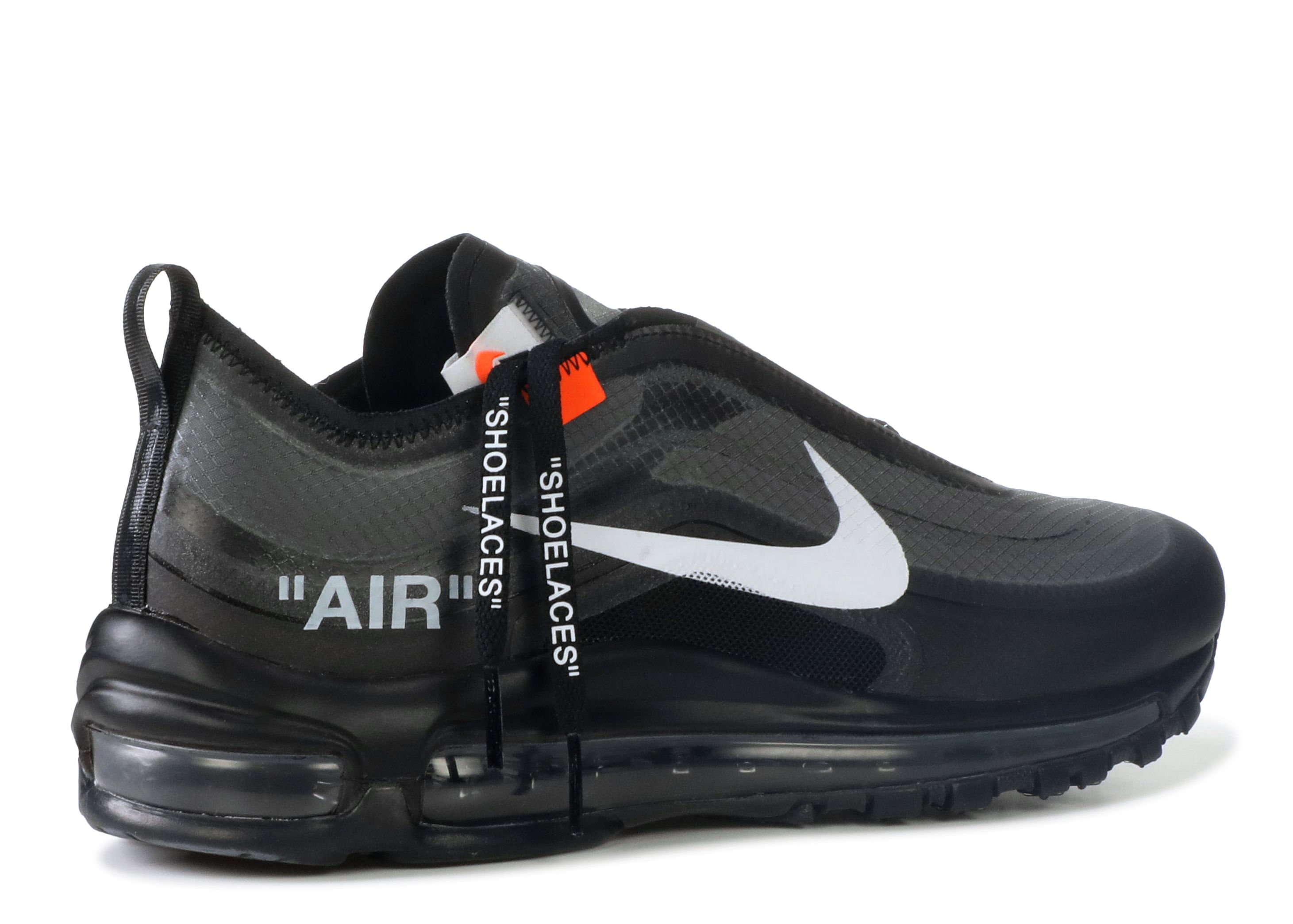 Off White X 97 'Black' Nike - AJ4585 001 black/cone-black-white | Flight Club