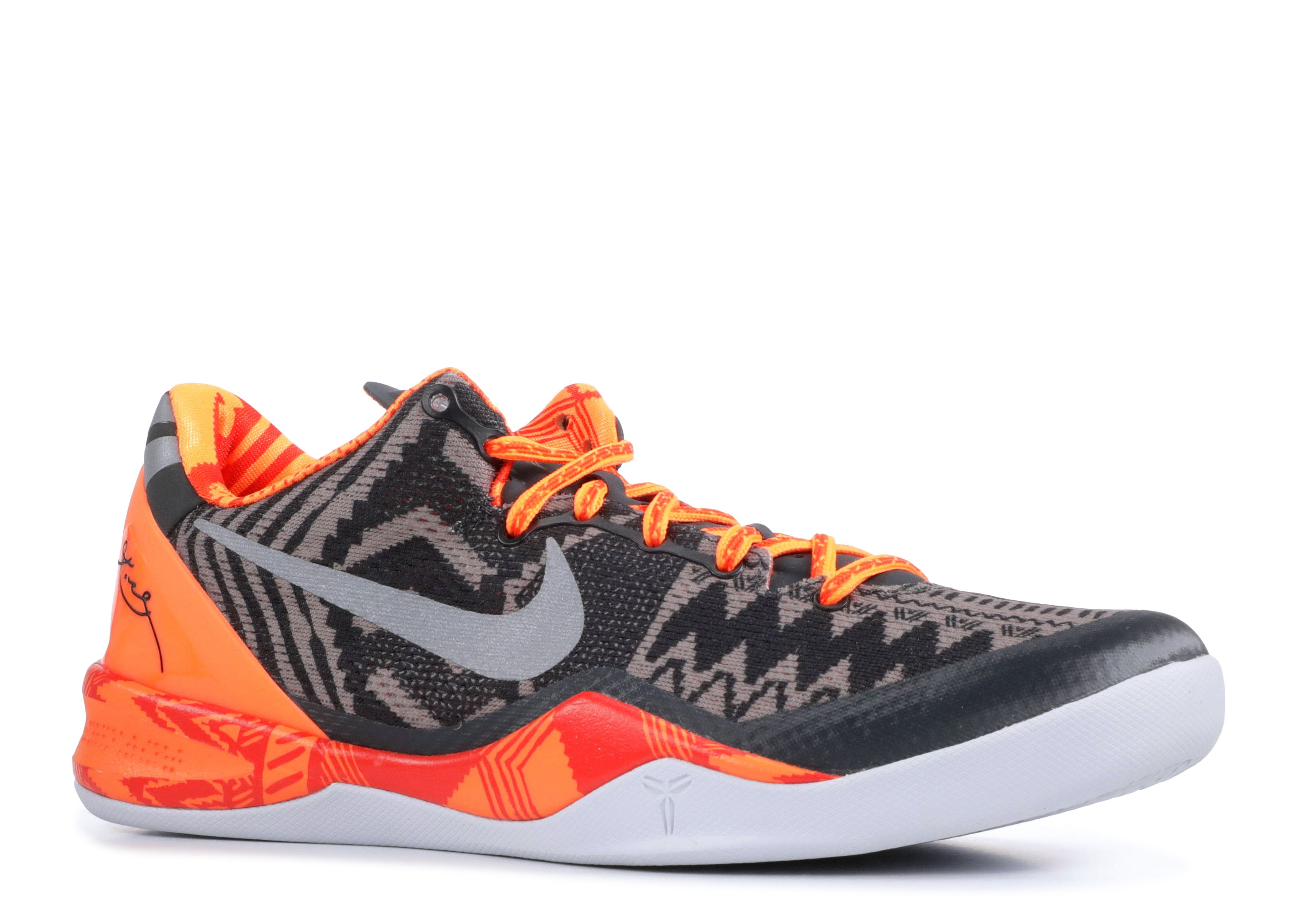 Kobe 8 GC Black History Month Nike 584432 001 anthracite pure platinum sport grey total orange Flight Club