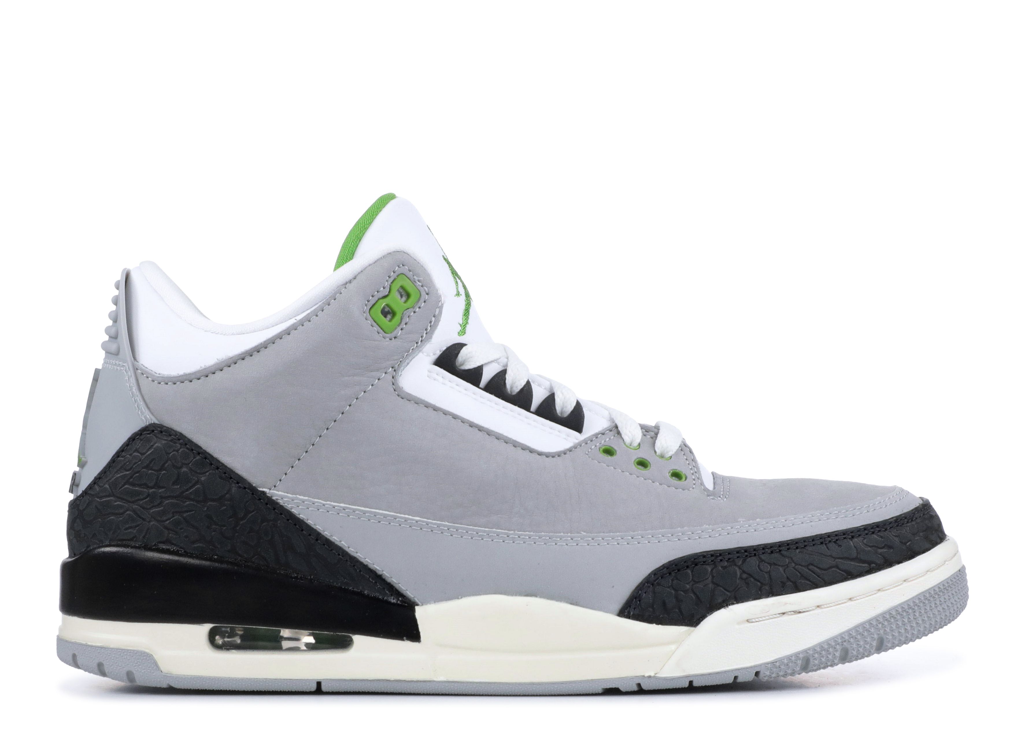 jordan 3 green and white