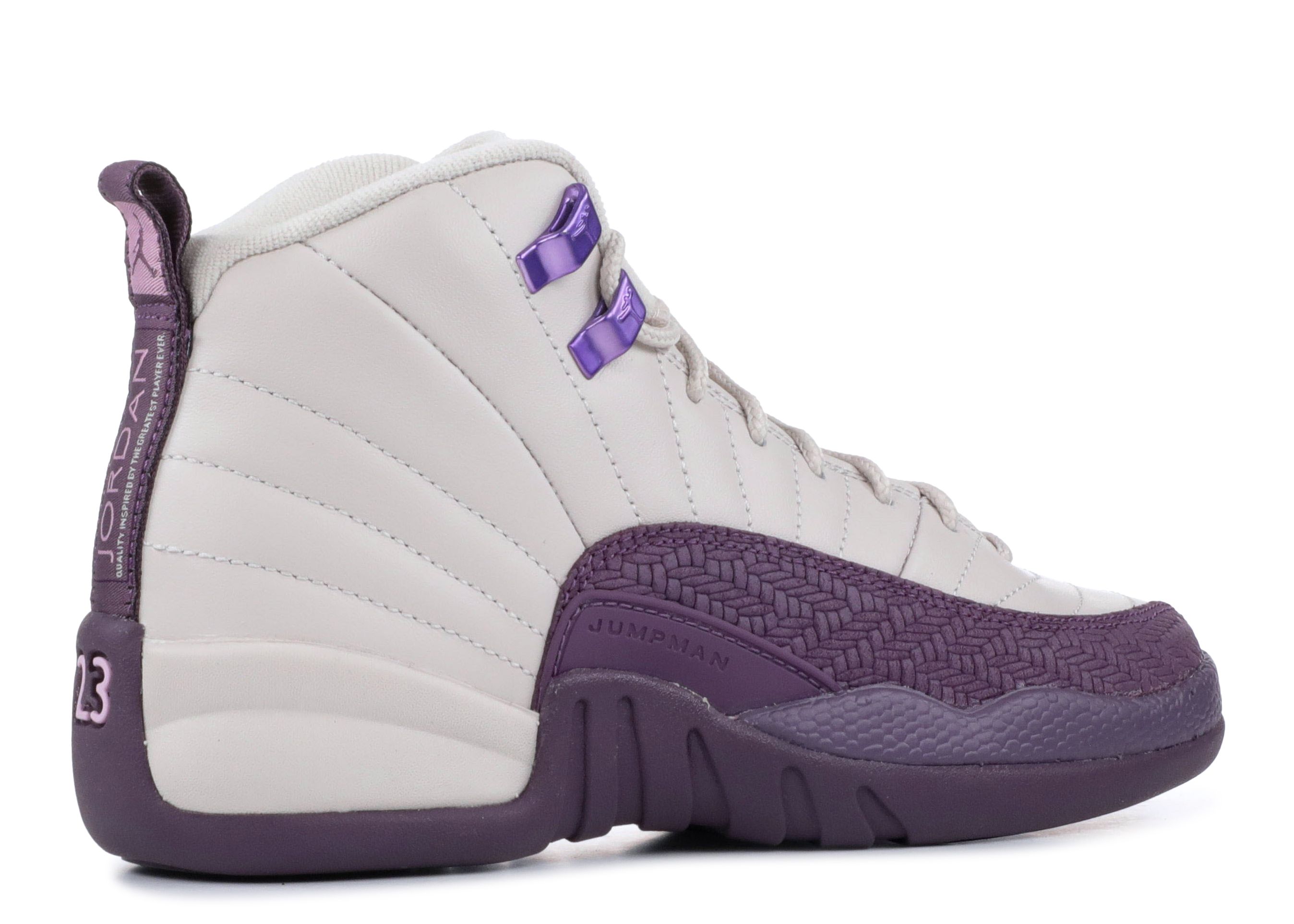 jordan 12 purple and white