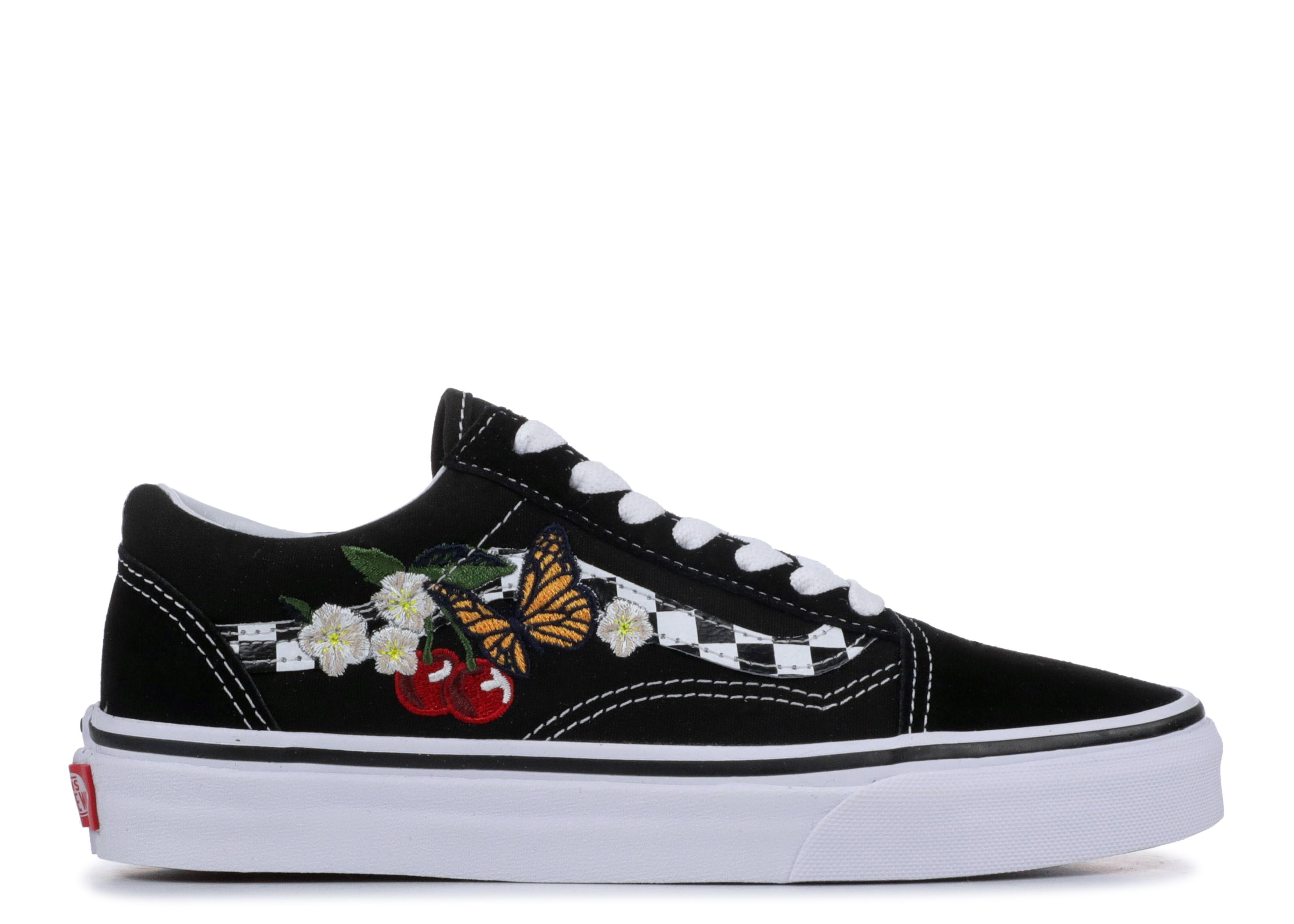 vans checker floral old skool