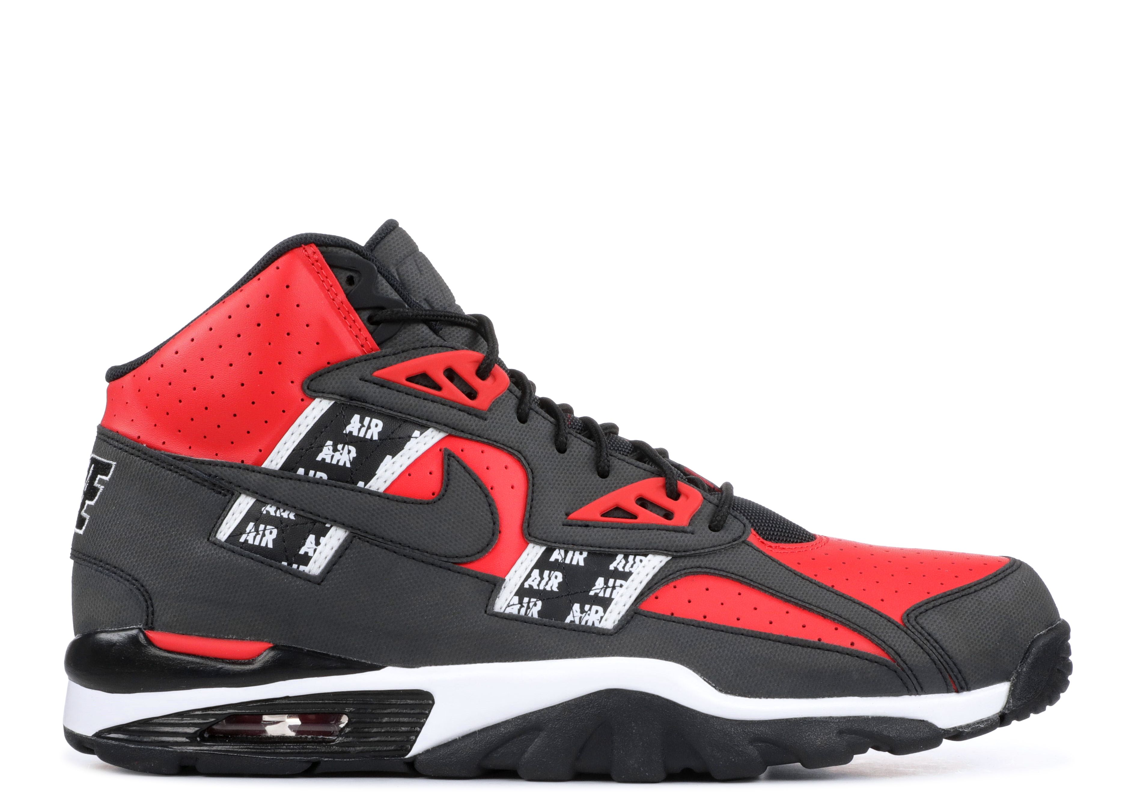 red nike air trainers