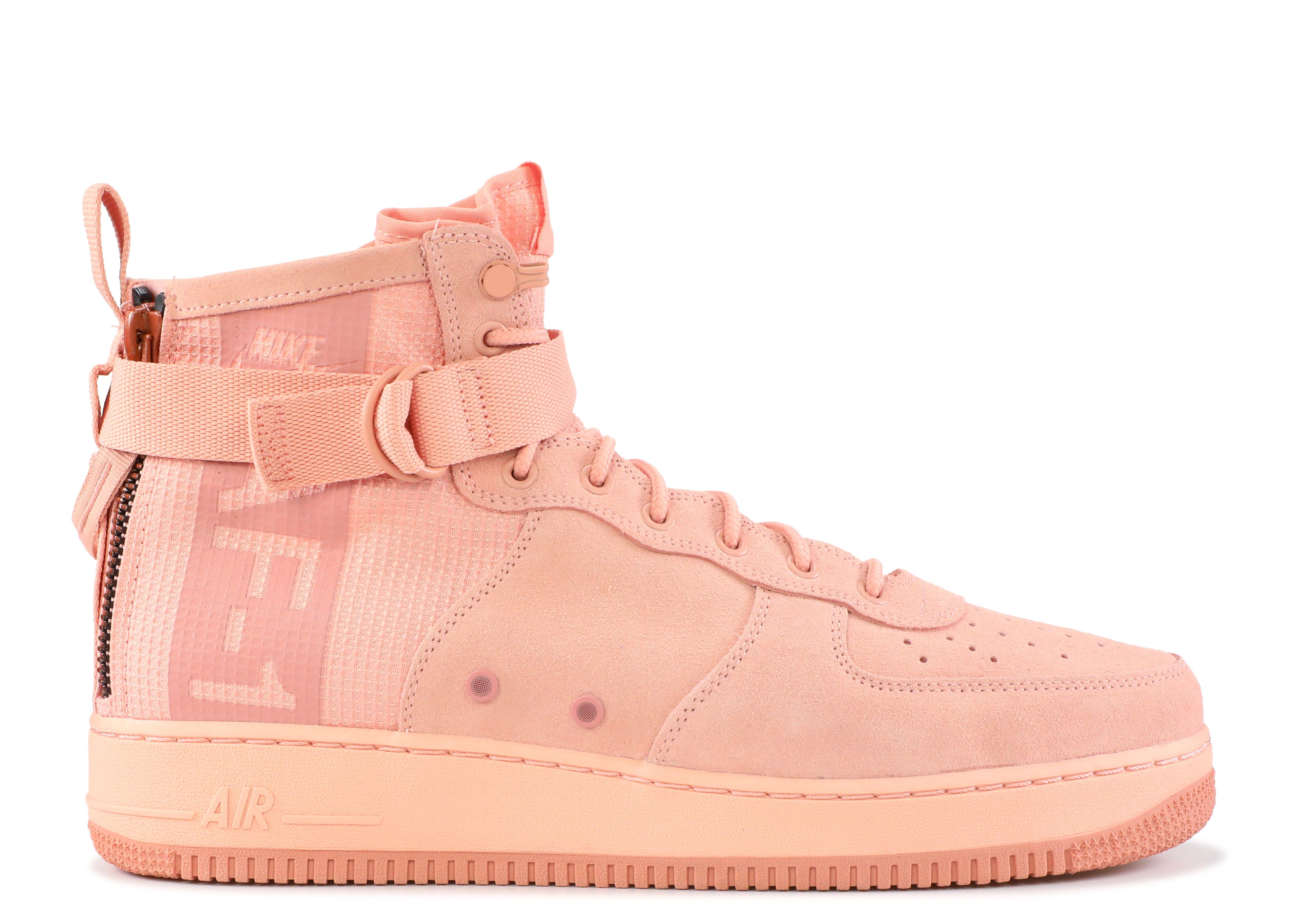 nike sf air force 1 mid coral stardust