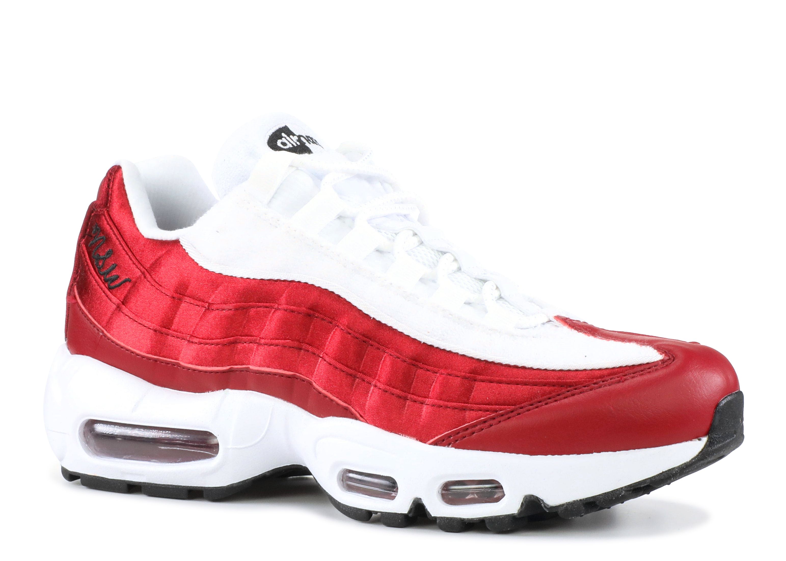 red and white air max 95